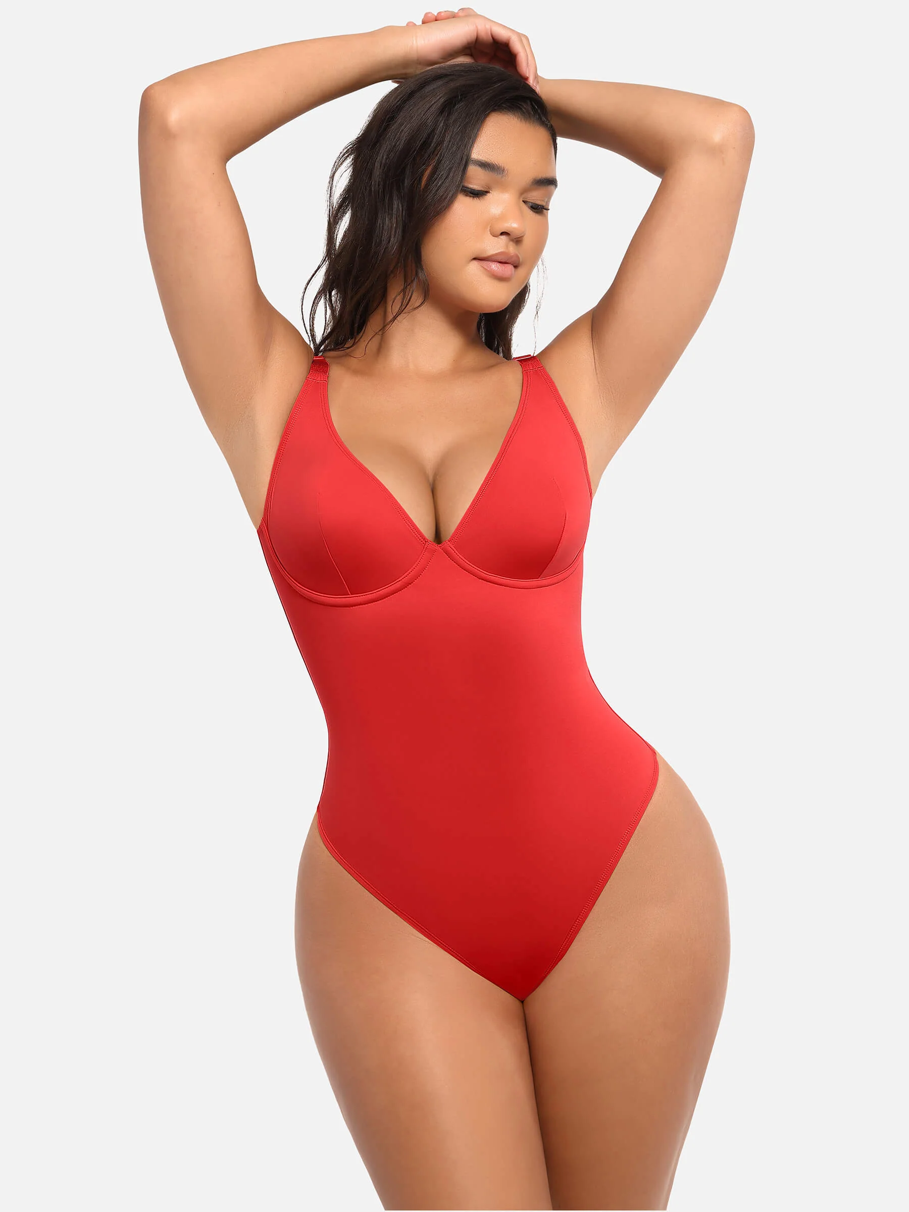 2-Pack V-Neck Tummy Control Bodysuit Bundle - Image 21