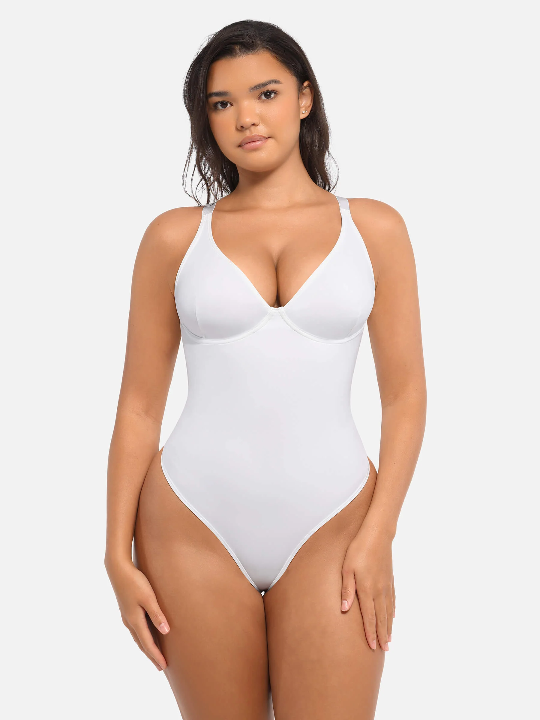2-Pack V-Neck Tummy Control Bodysuit Bundle - Image 8