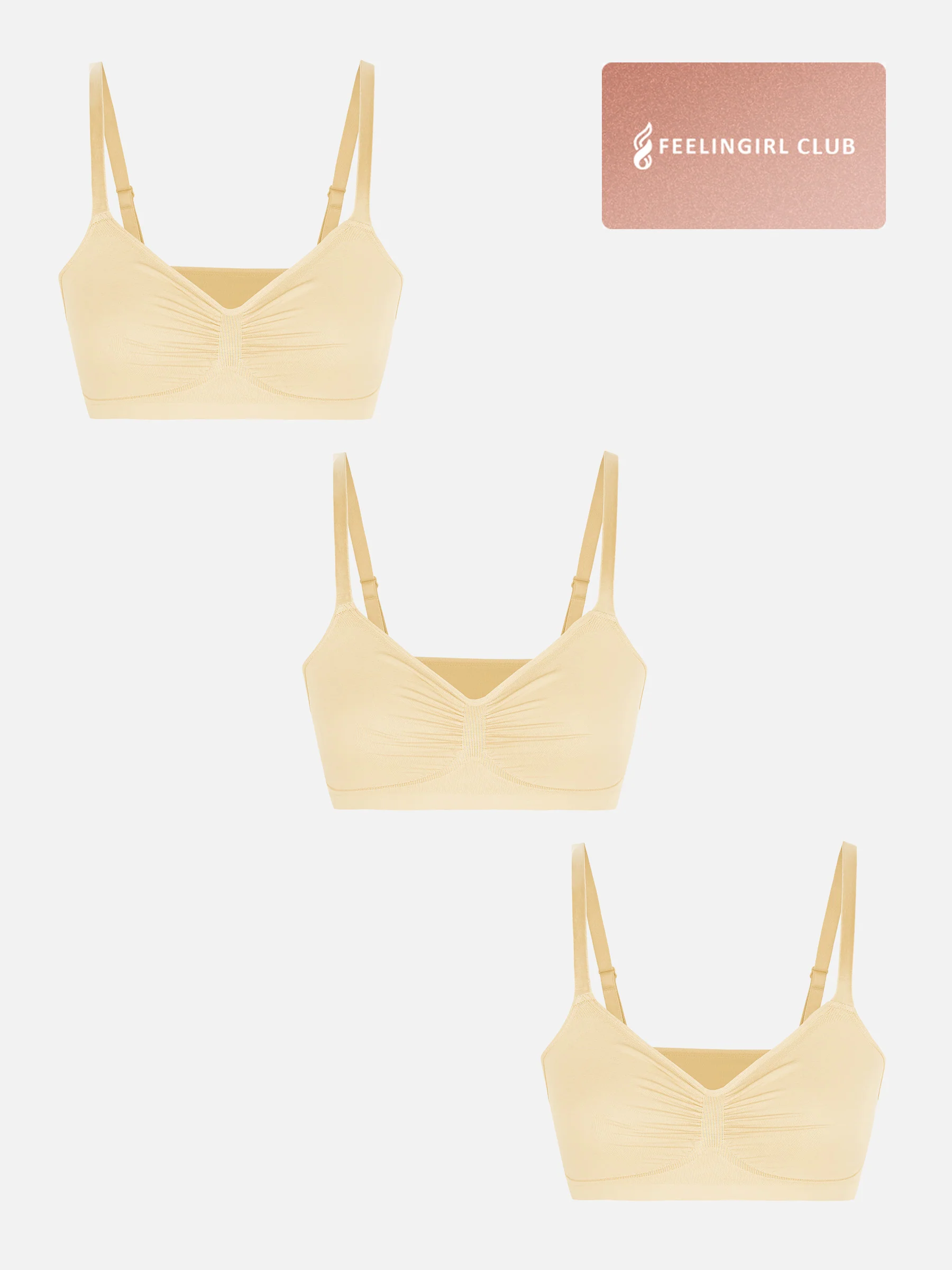3-Pack Seamless Smooth Wireless Bra Bundle - Image 13