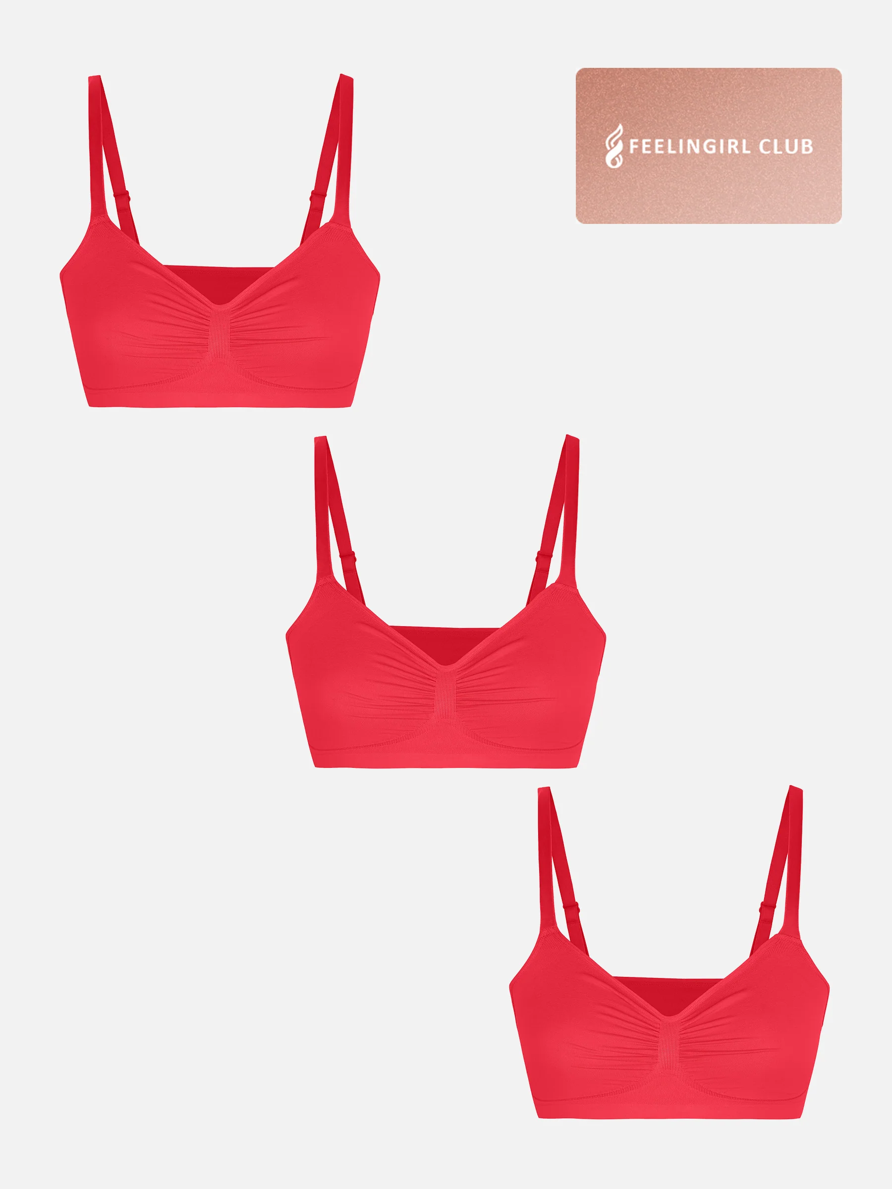 3-Pack Seamless Smooth Wireless Bra Bundle - Image 40