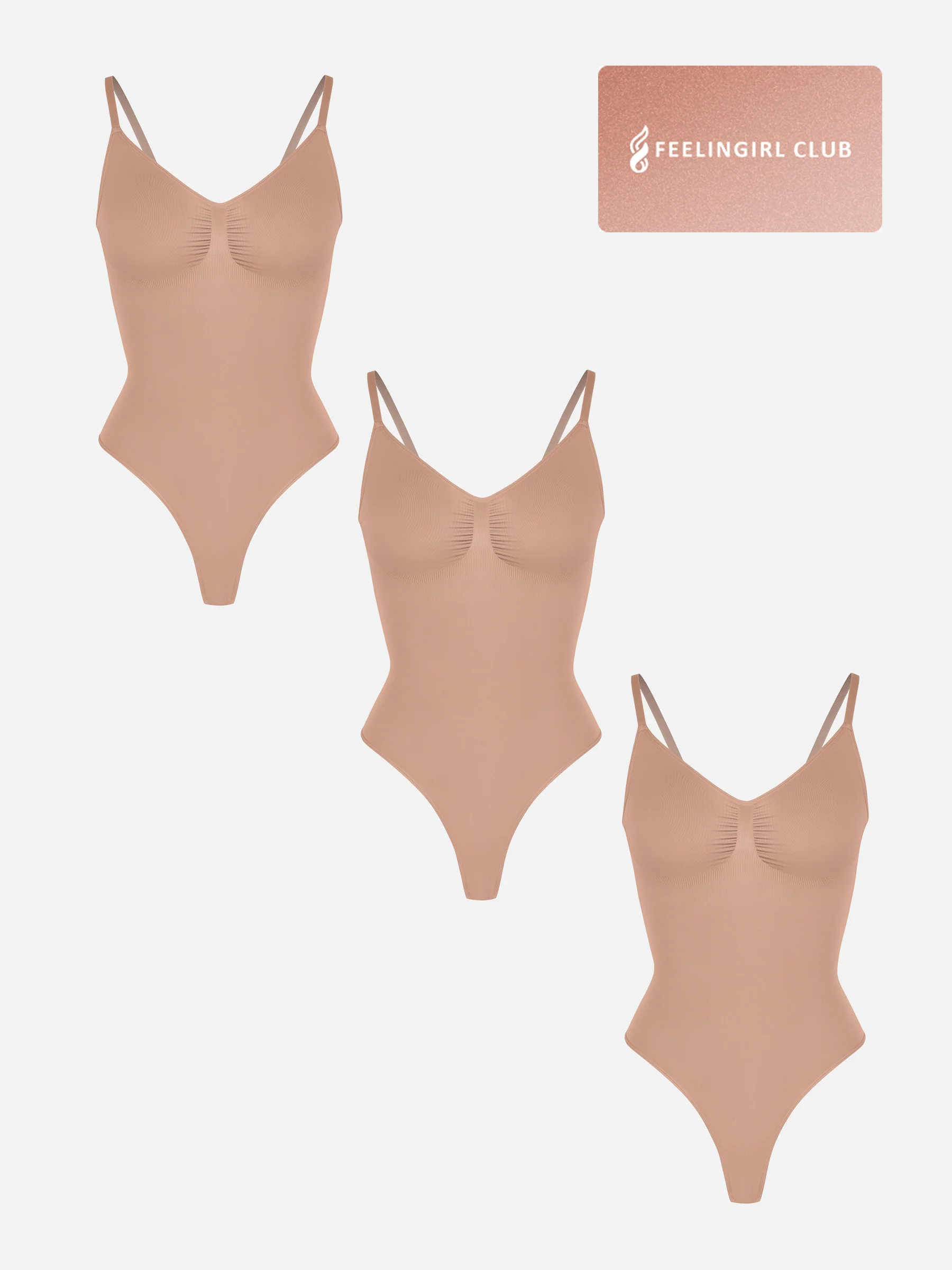 3-Pack Tummy Control Seamless Bodysuit Bundle - Image 27