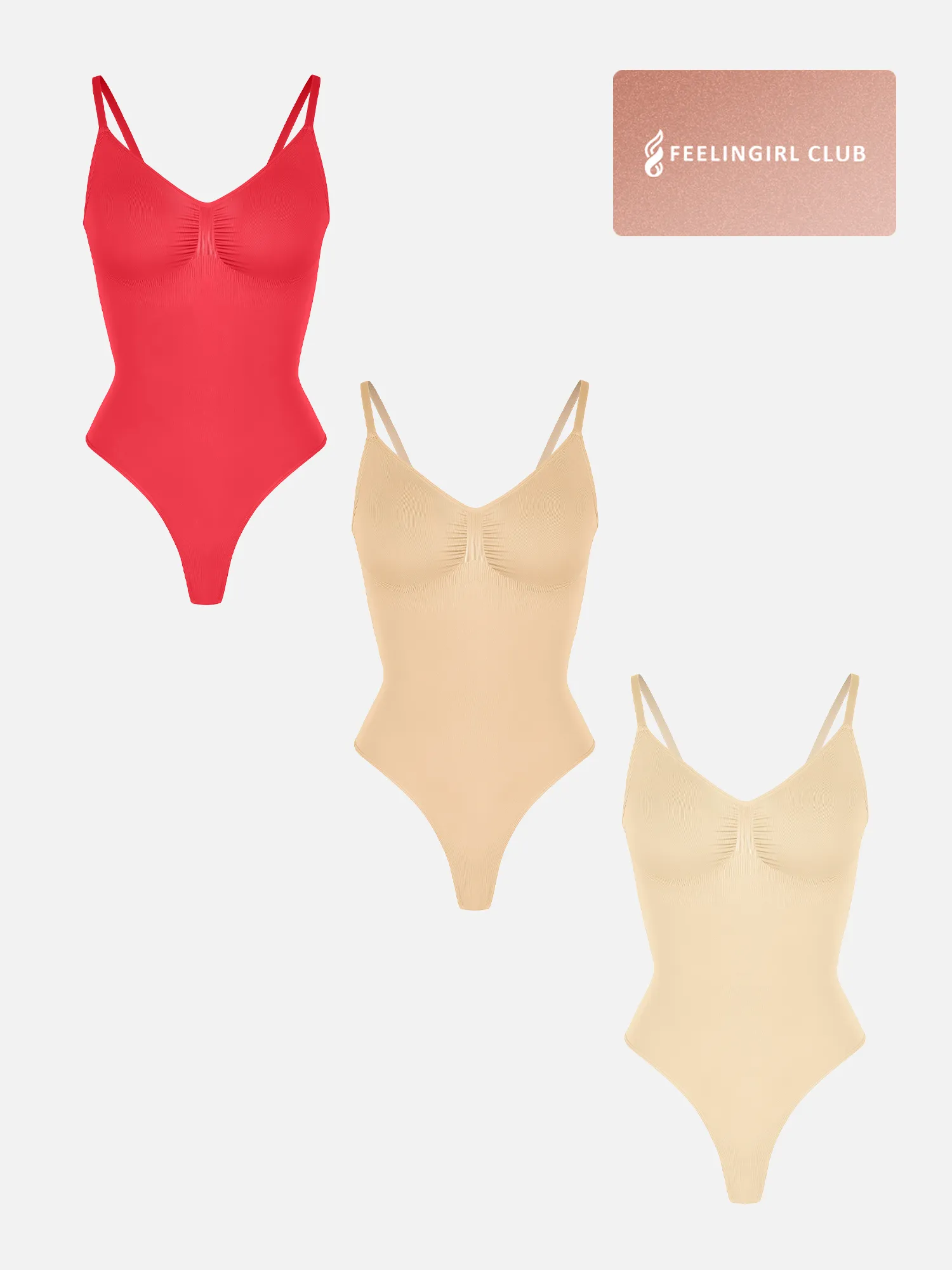 3-Pack Tummy Control Seamless Bodysuit Bundle - Image 60