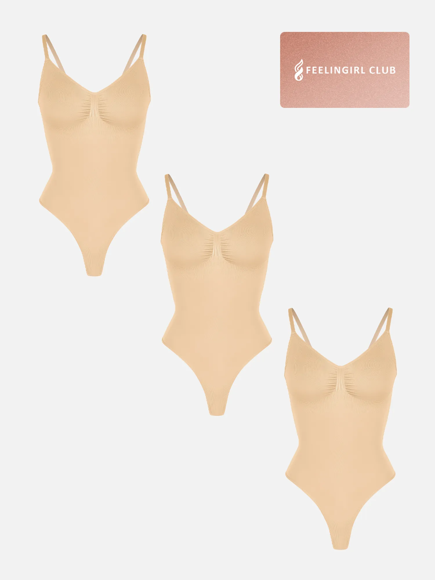 3-Pack Tummy Control Seamless Bodysuit Bundle - Image 80