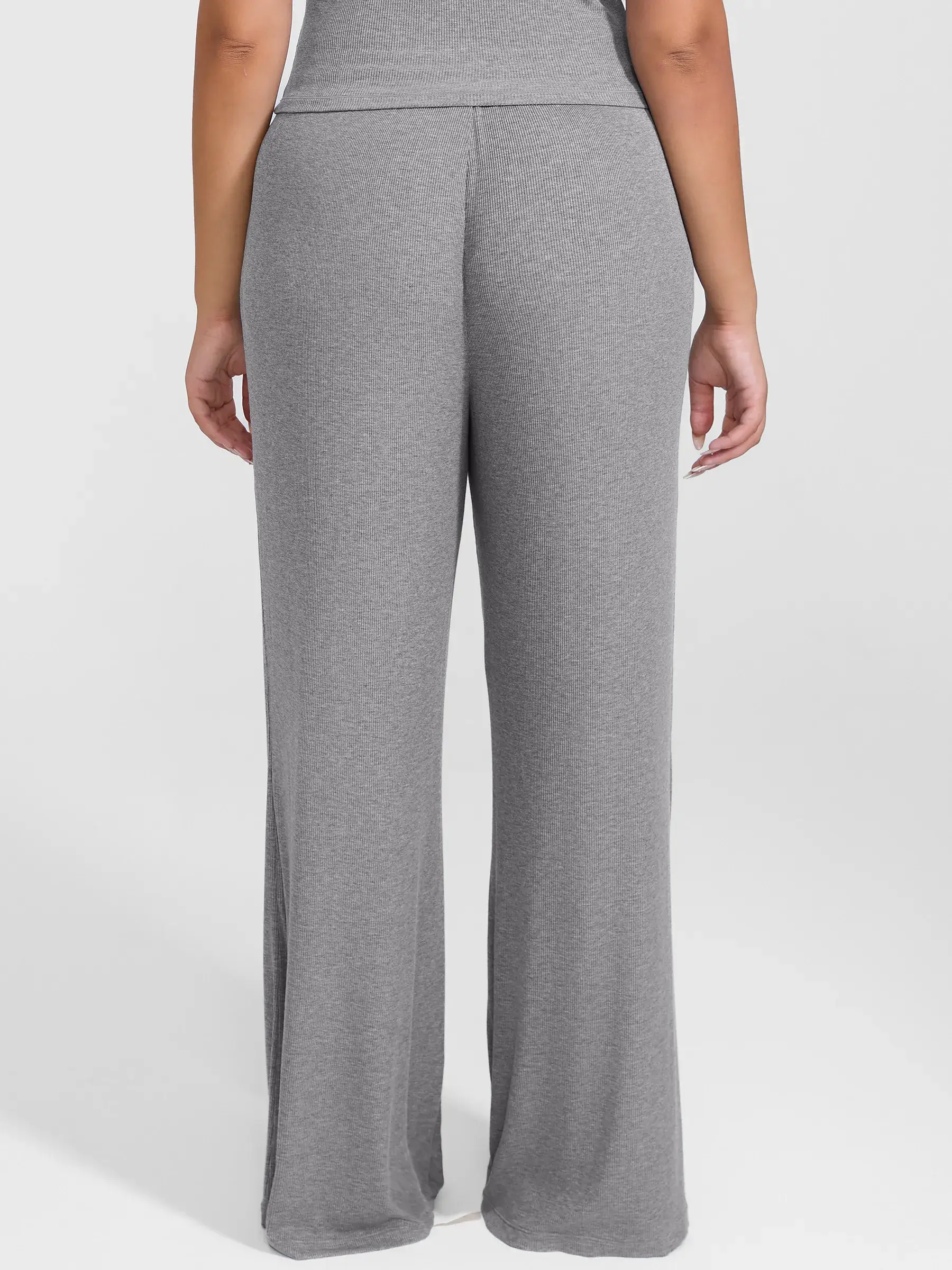 Ribbed Wide-Leg Soft Lounge Pants - Image 13