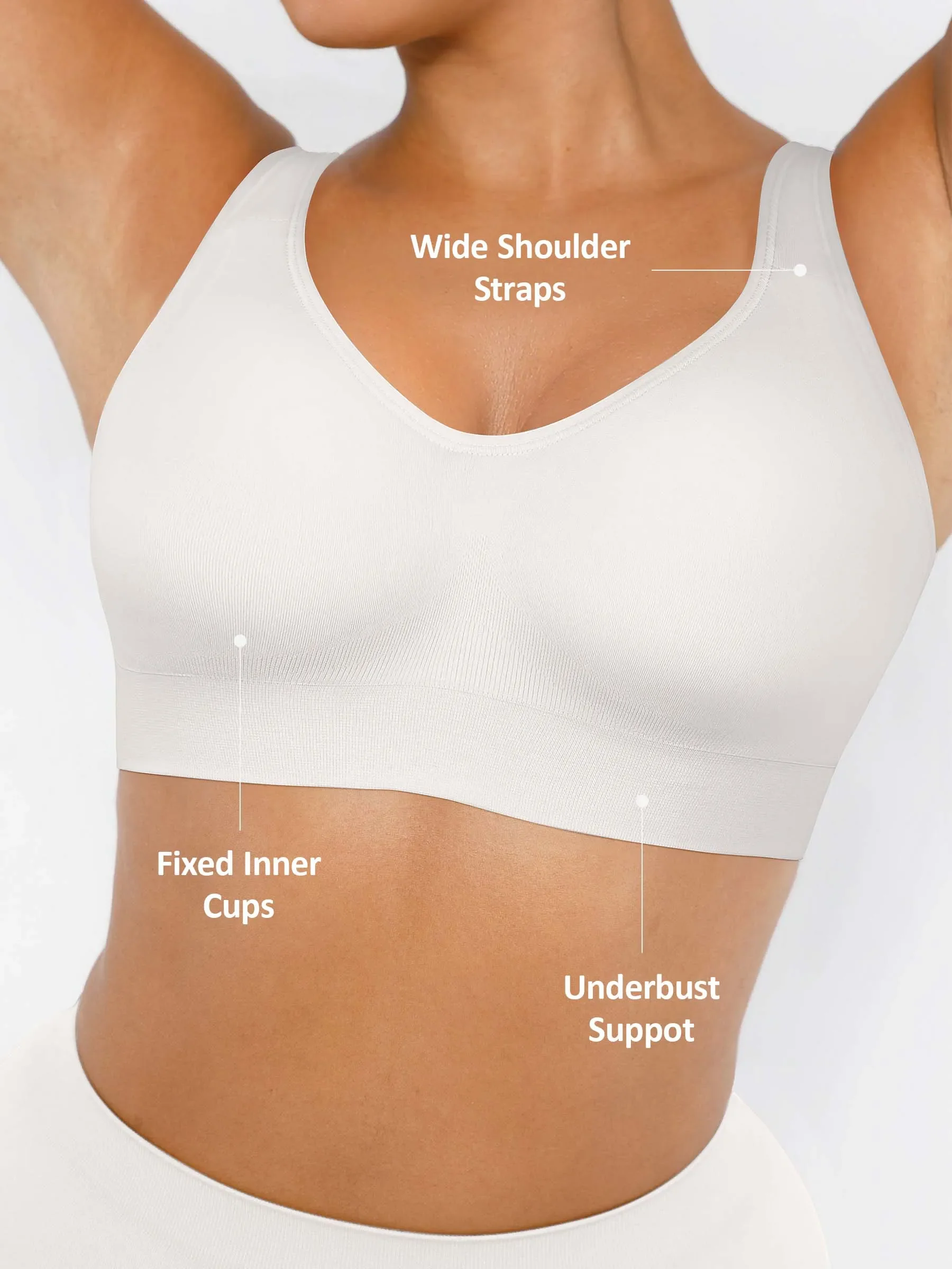 Built-In Cup Full Coverage Wireless Bra - Image 29