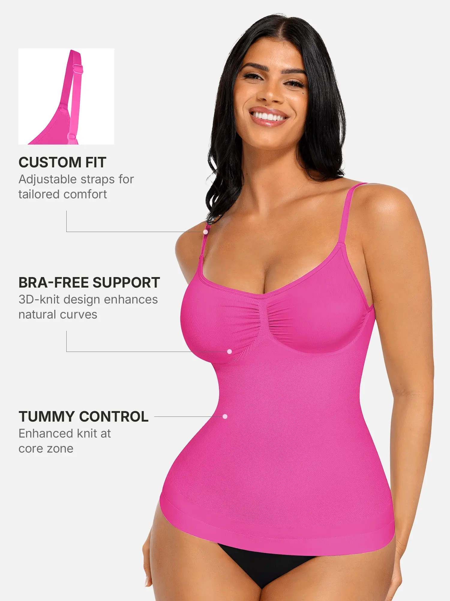 Bust Support Shaping Tank Top - Image 48