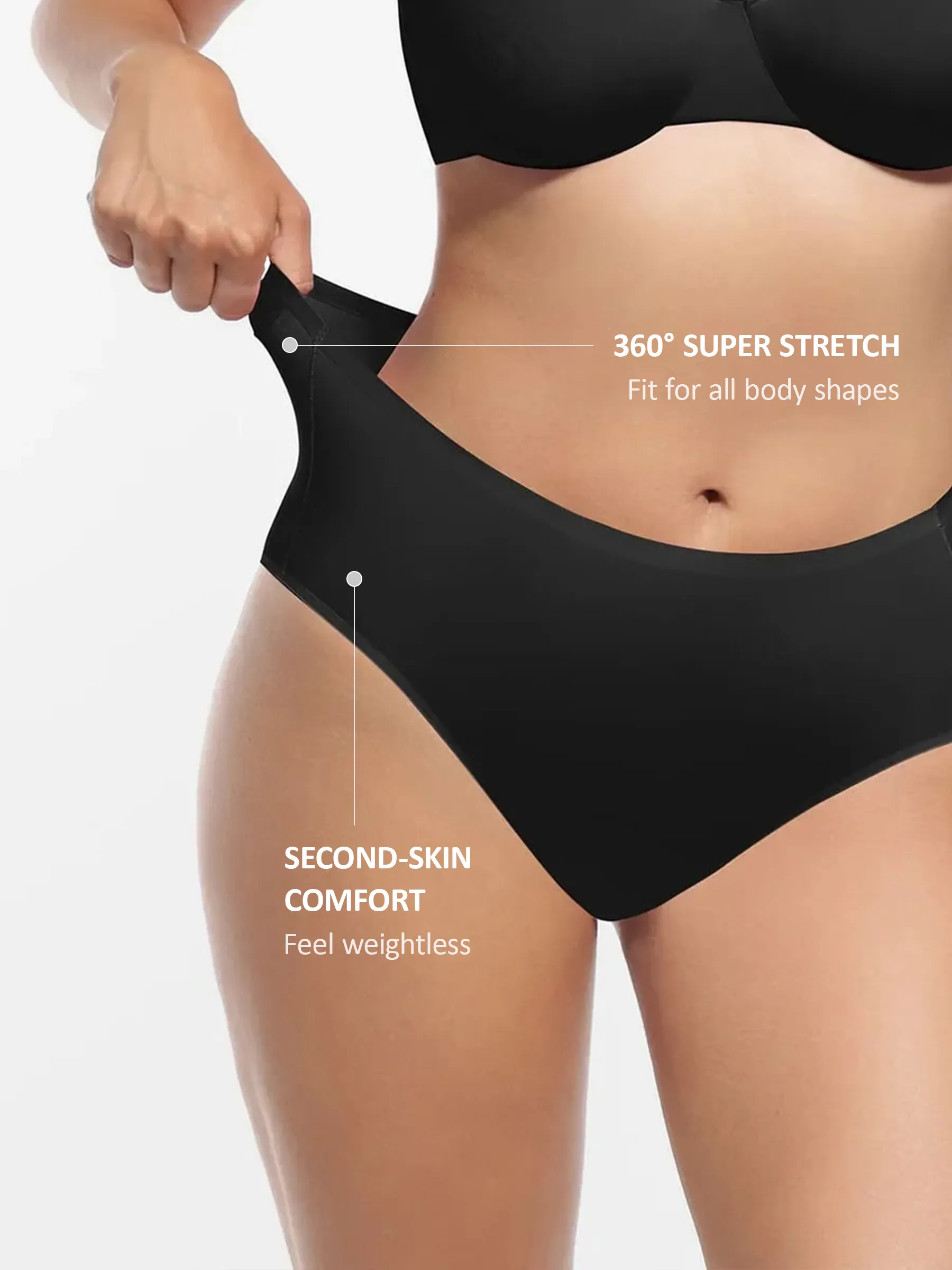 Cloud-Like Mid-Waist Brief Panties - Image 4