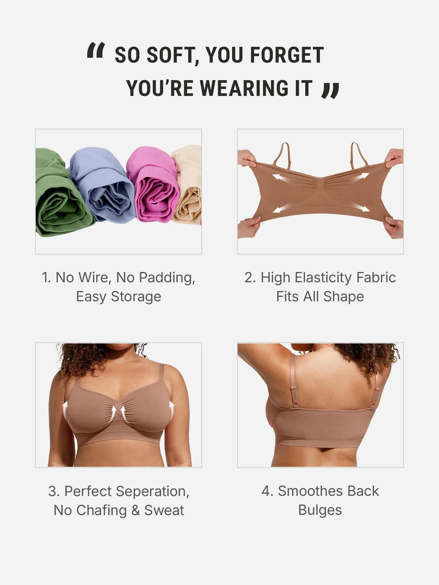 Seamless Built-in Cups Everyday Bra - Image 85