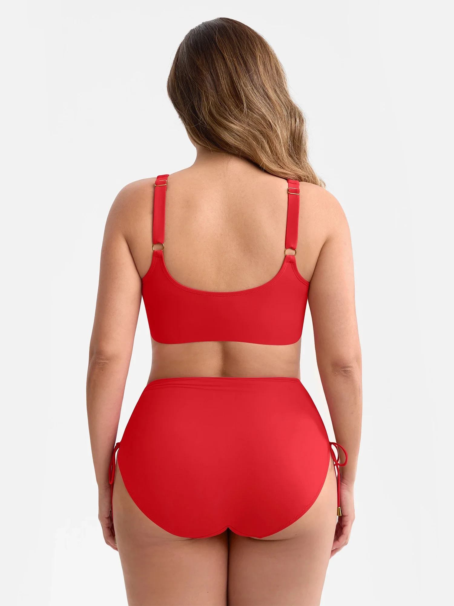 Tummy Control Drawstring Bikini Swimsuit - Image 13