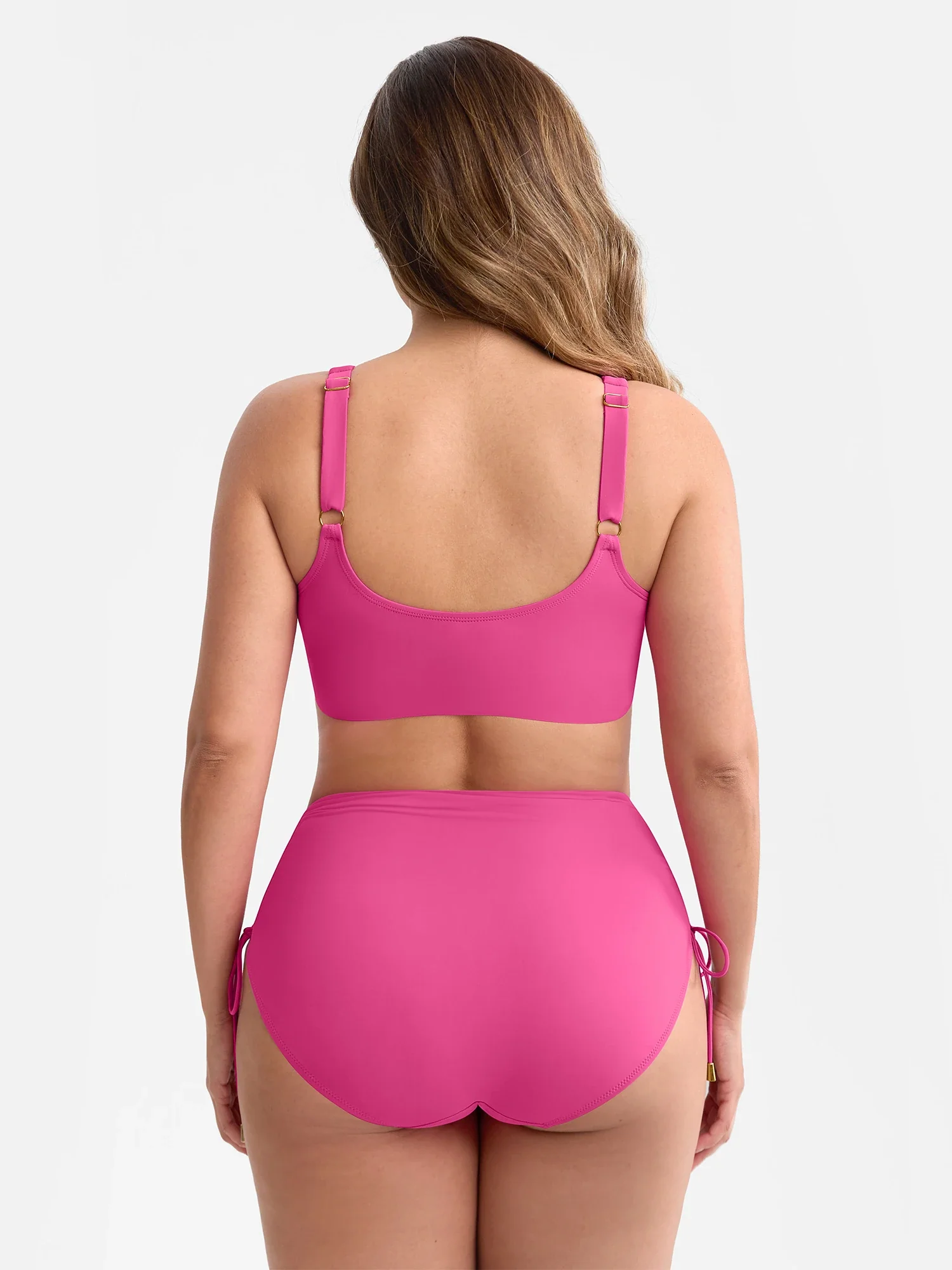 Tummy Control Drawstring Bikini Swimsuit - Image 5