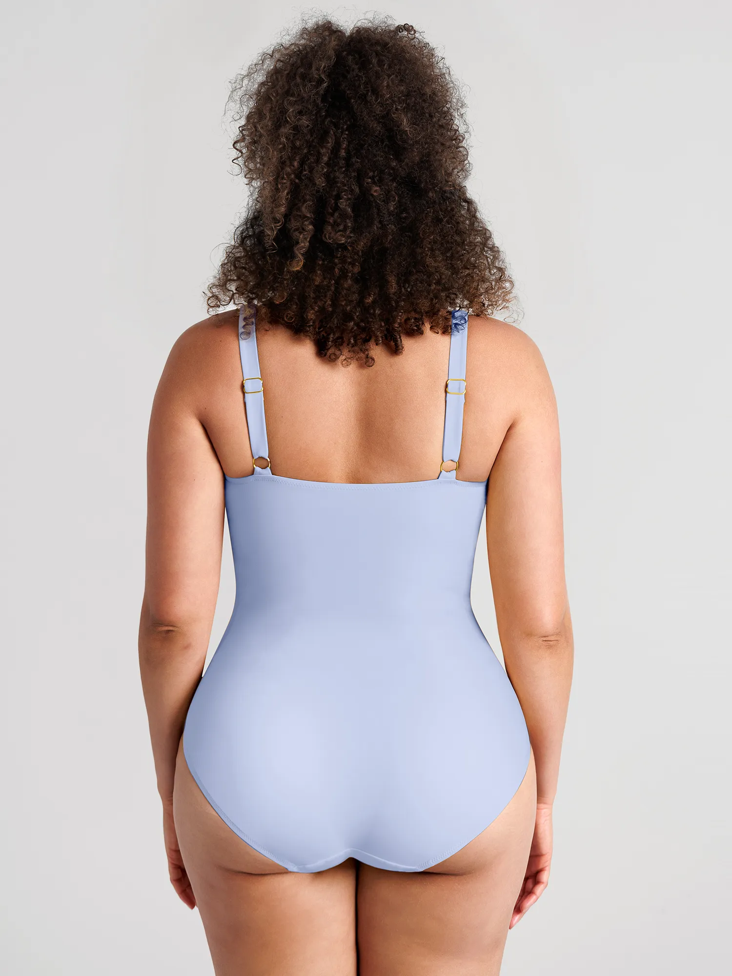 Deep V Metal Ring Ruched Sculpting Swimsuit [BOGO] - Image 24