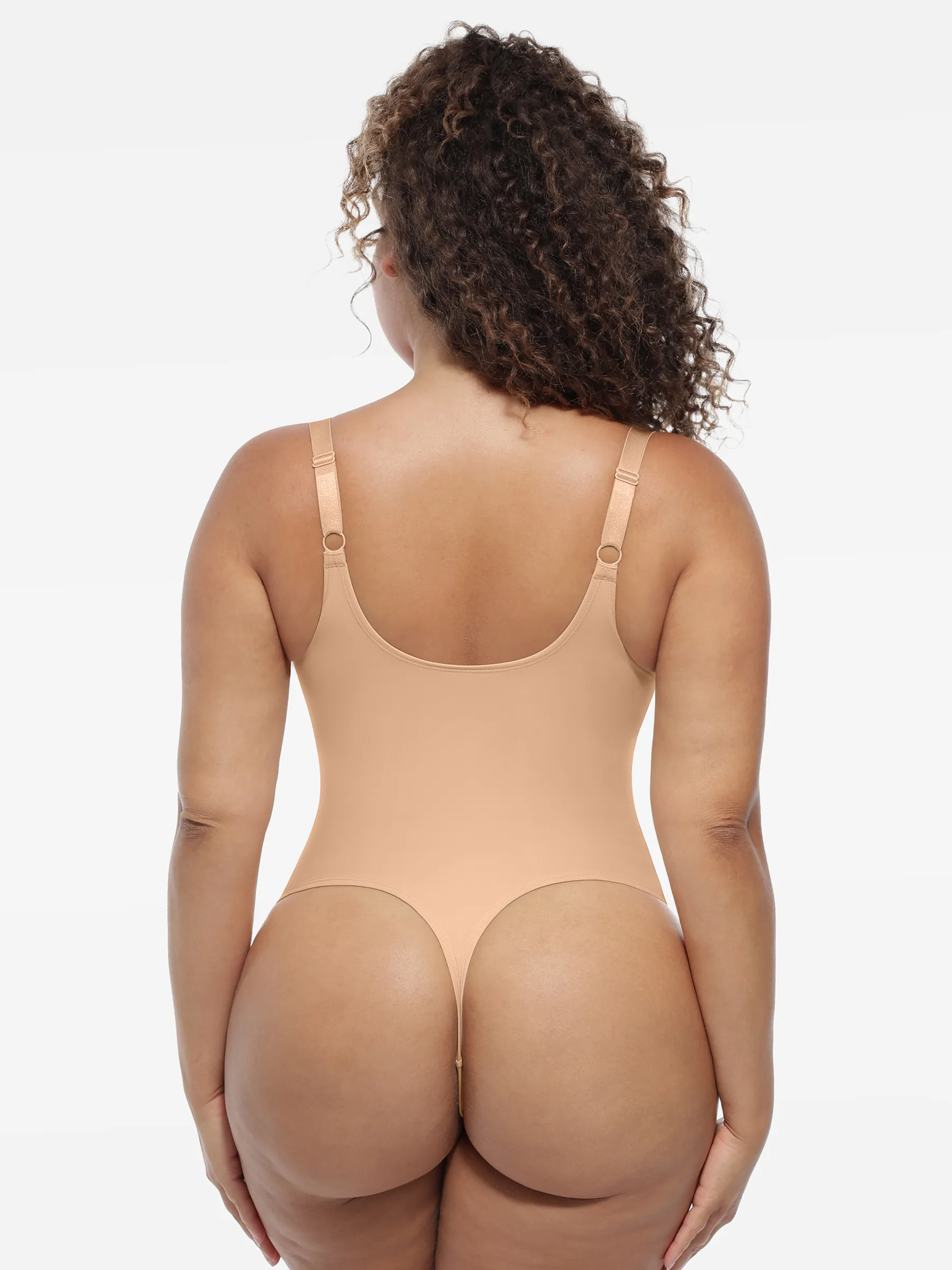 Deep V-Neck Sculpt Bodysuit - Image 62