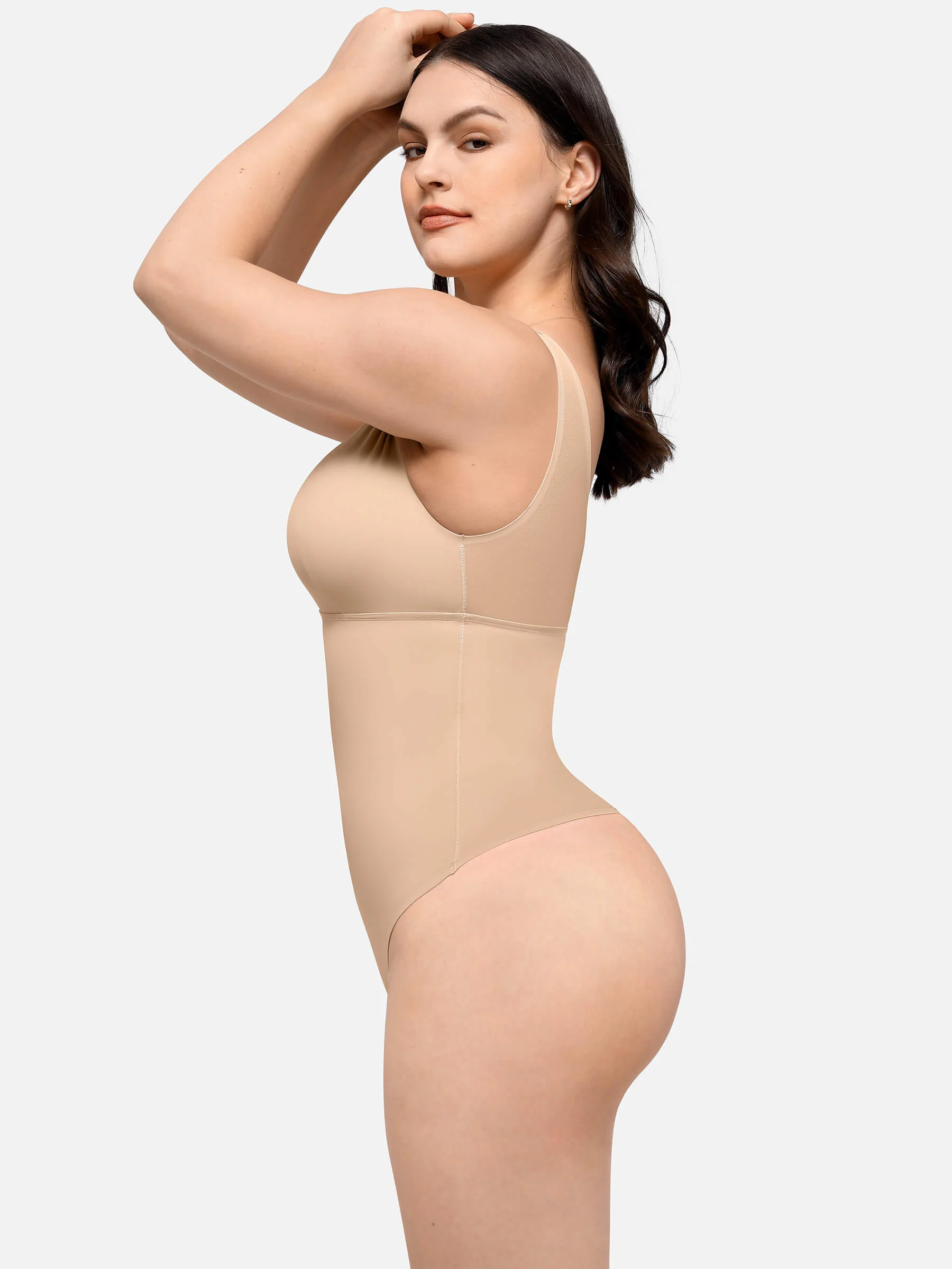 Plunge Breathable Seamless Shaping Bodysuit - Image 10