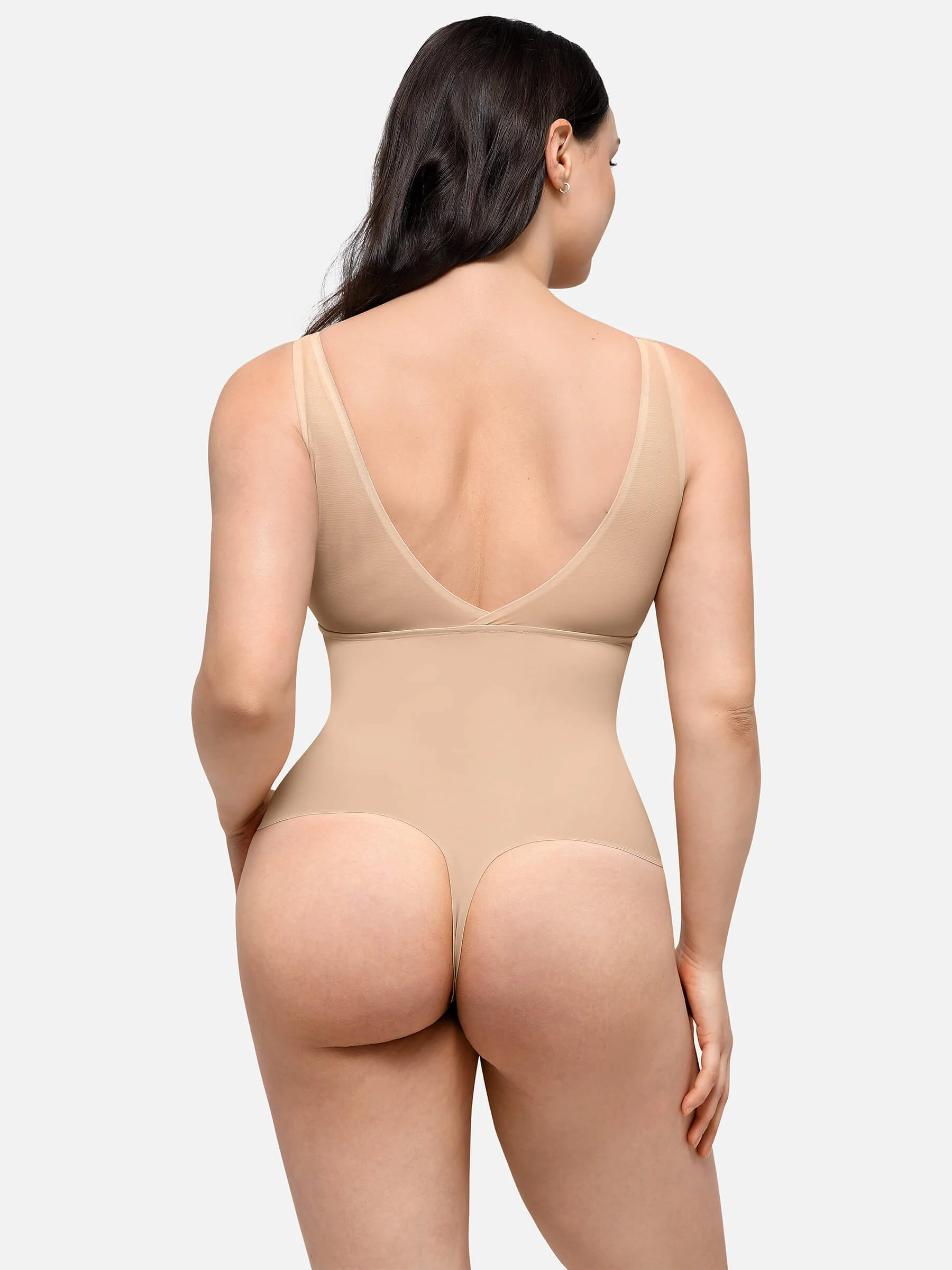 Plunge Breathable Seamless Shaping Bodysuit - Image 11