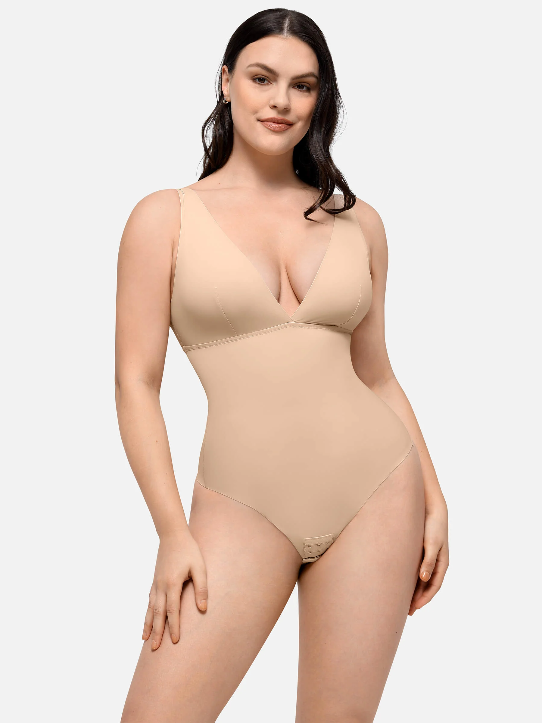 Plunge Breathable Seamless Shaping Bodysuit - Image 12