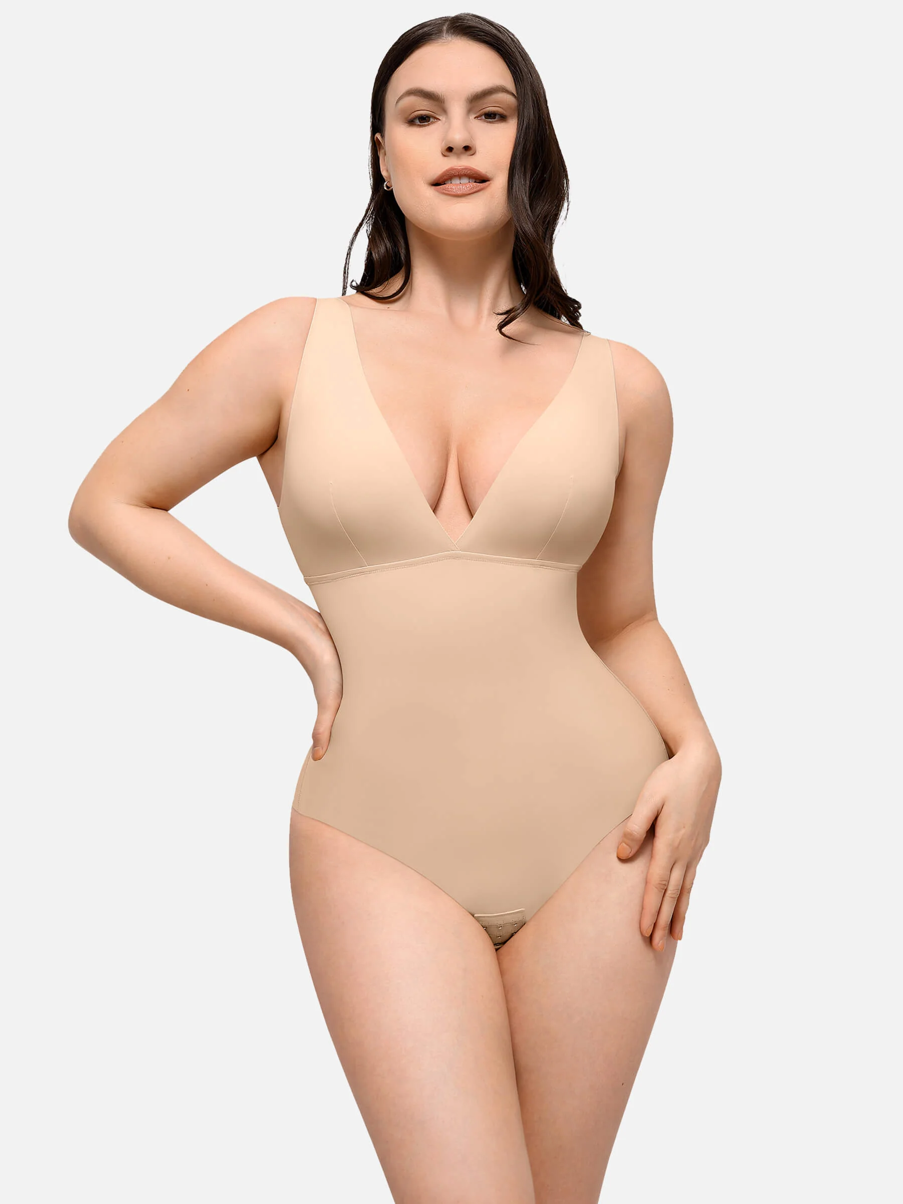 Plunge Breathable Seamless Shaping Bodysuit - Image 8