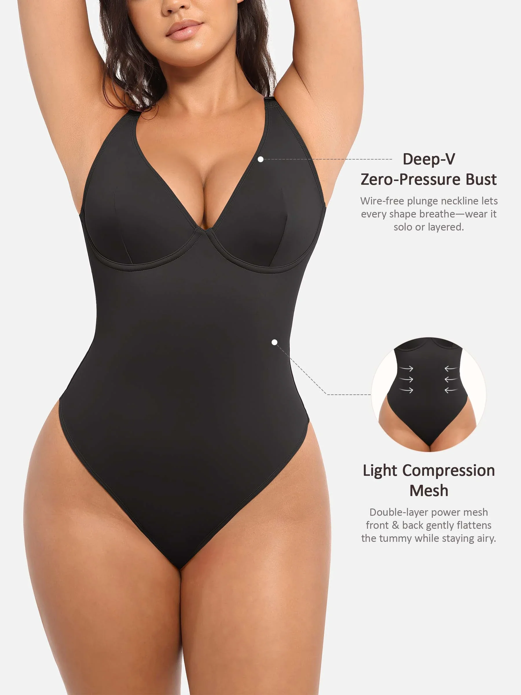 V-Plunge Support Bodysuit - Image 10
