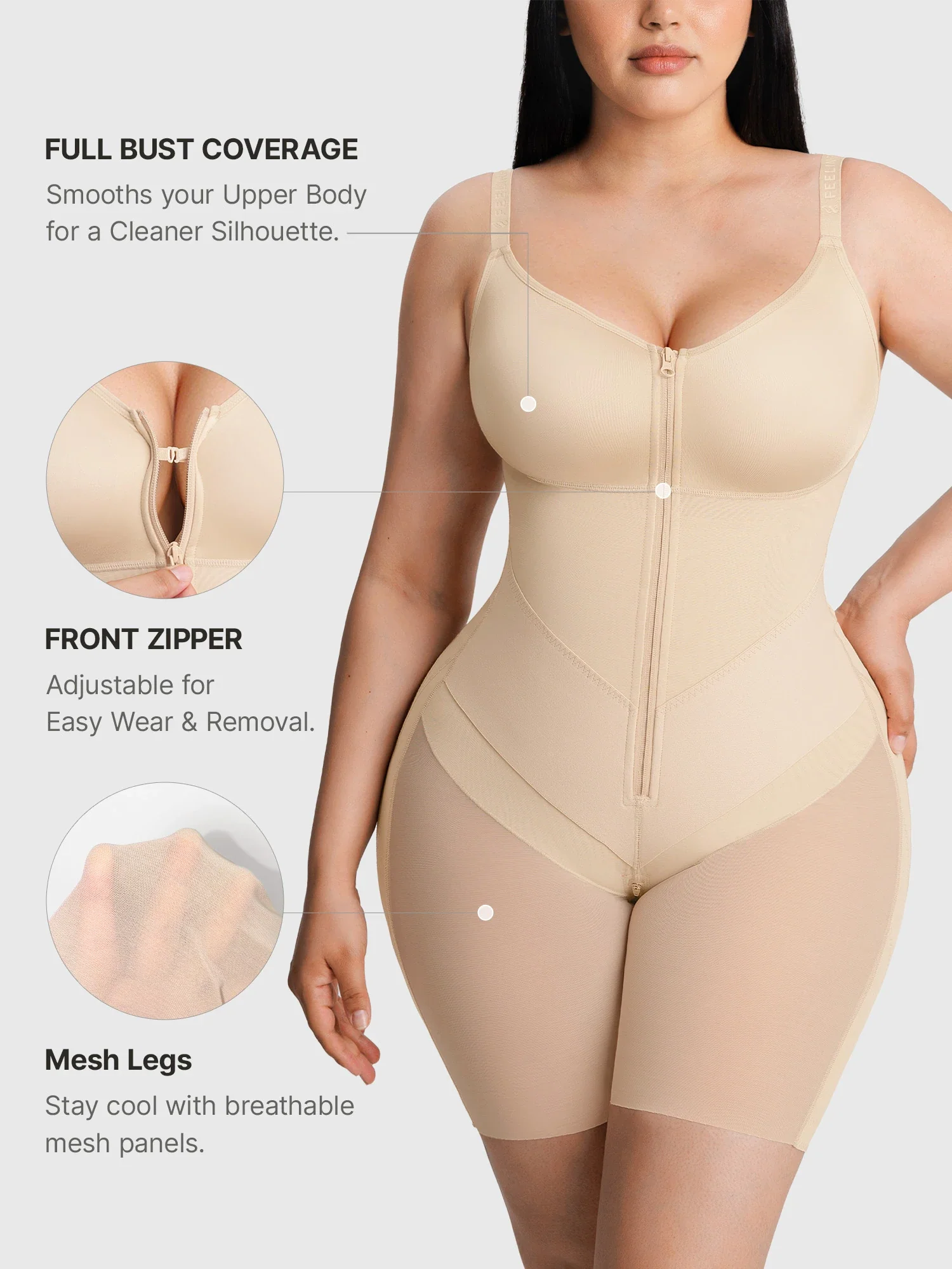 Full-Coverage Tummy Control Shaper Faja - Image 14