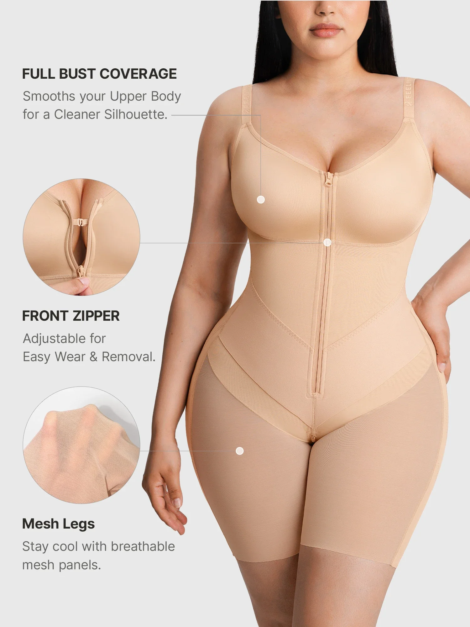 Full-Coverage Tummy Control Shaper Faja - Image 22