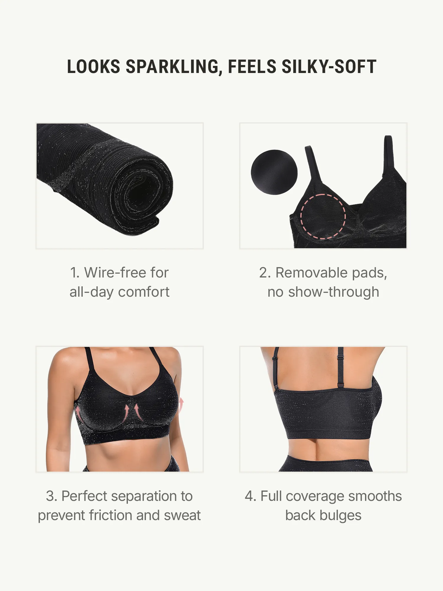 Invisible Shimmer Wireless Comfort Bra & Panty - Image 4