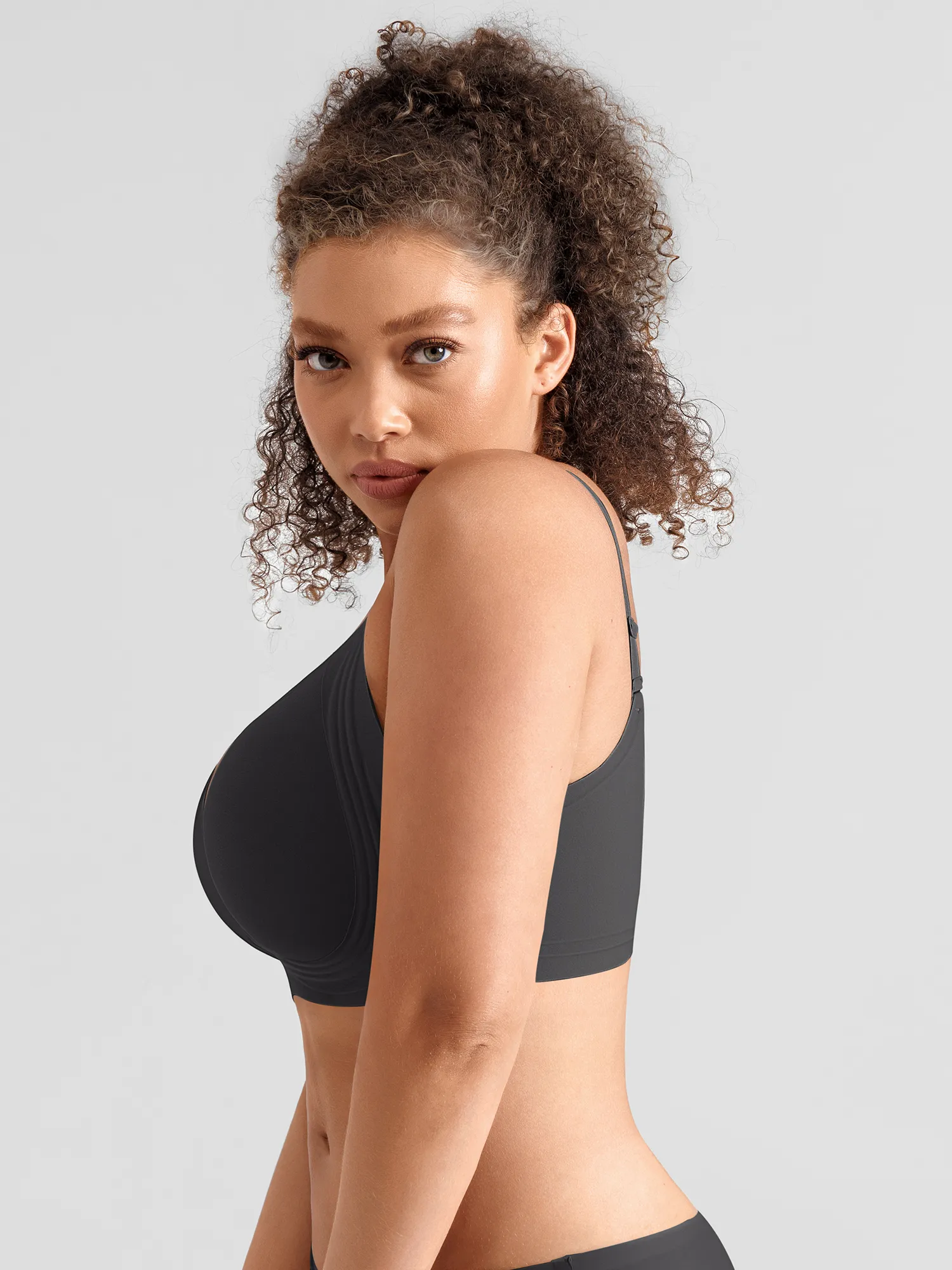 Jelly-Support Plunge Wireless Seamless Bra - Image 13