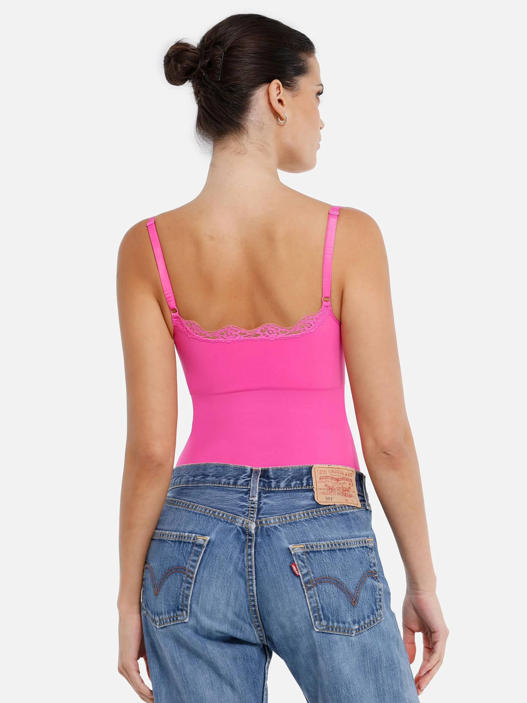 Lace Firm Control Seamless Thong Bodysuit - Image 13