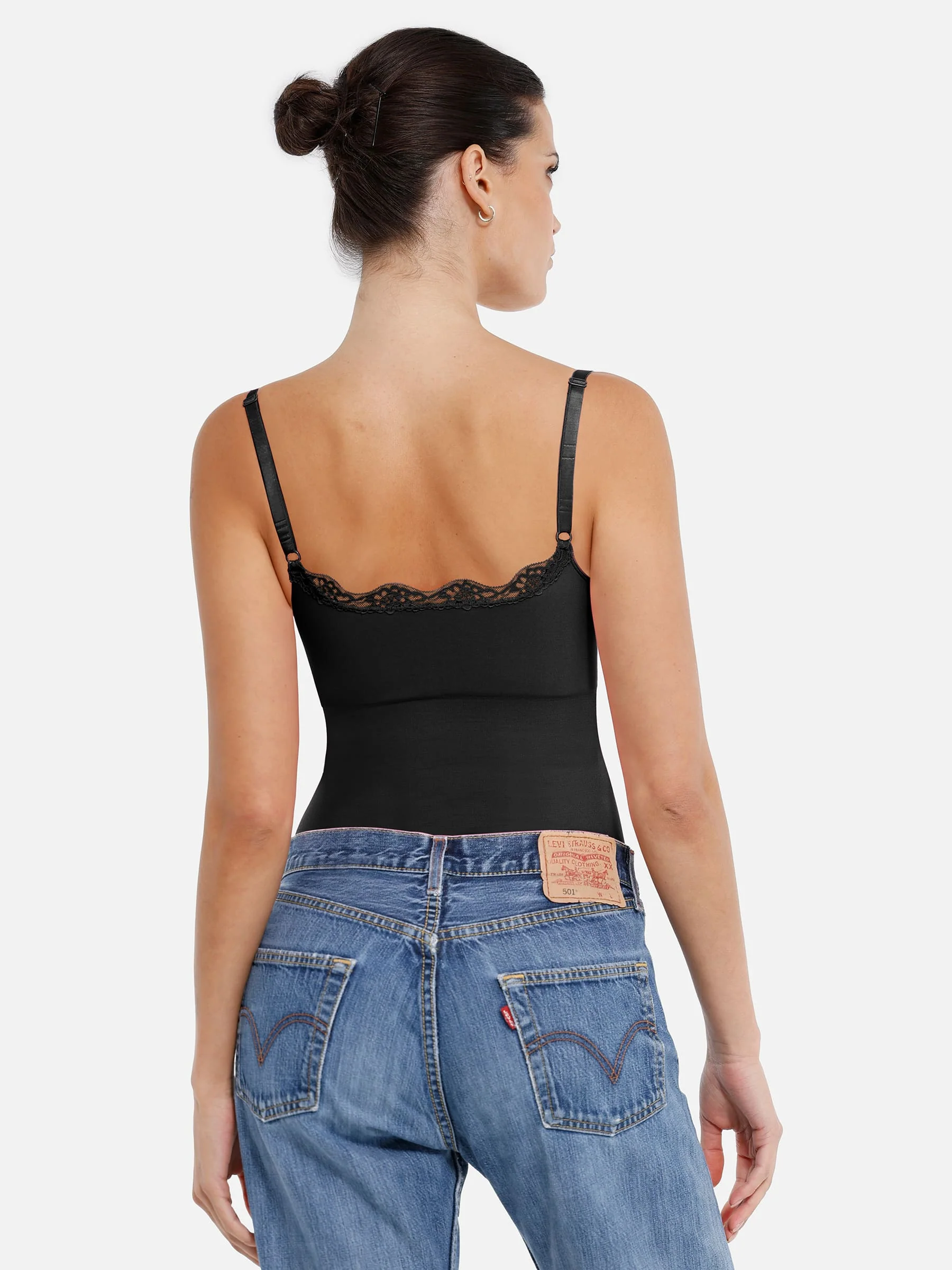 Lace Firm Control Seamless Thong Bodysuit - Image 19
