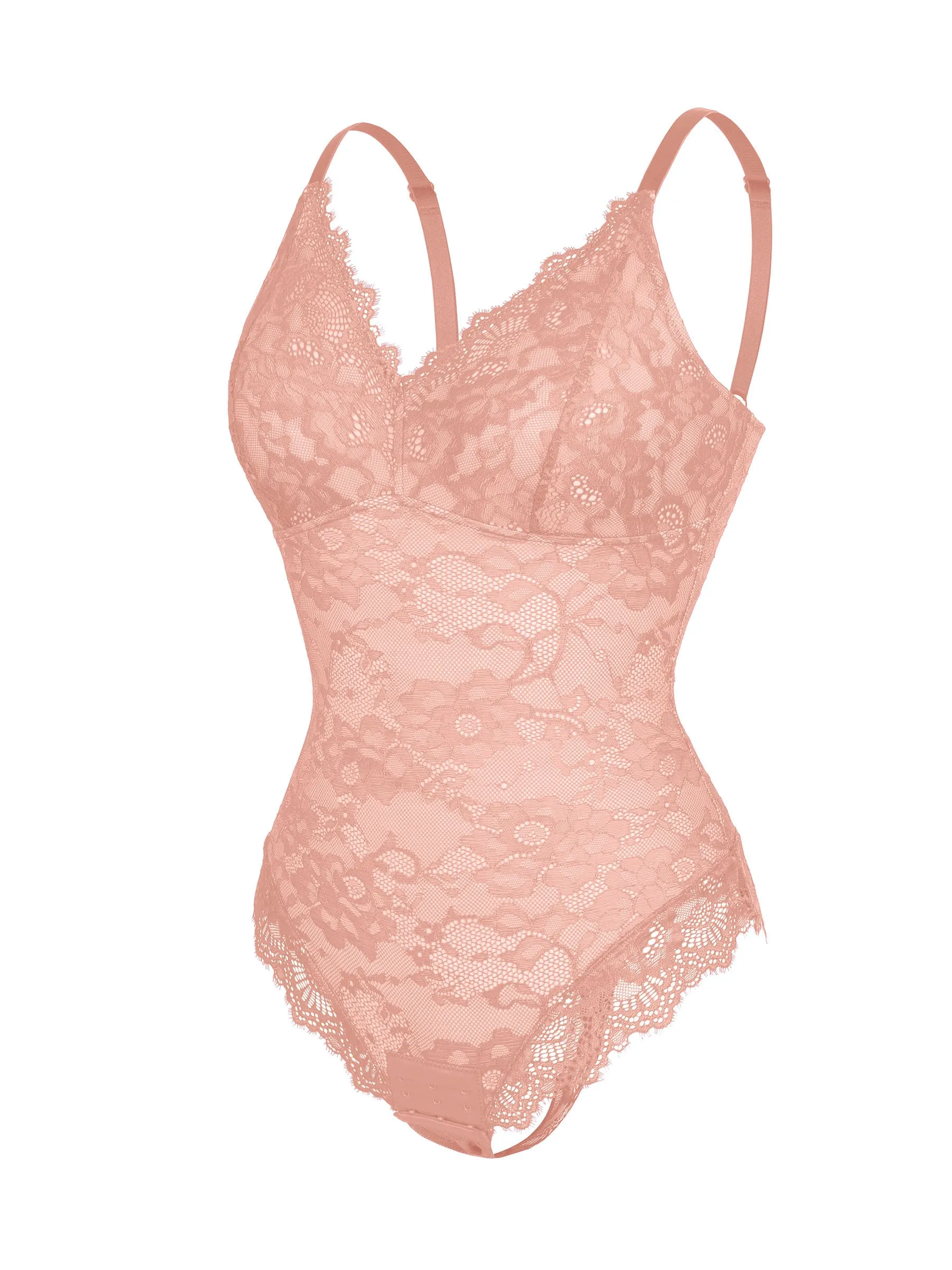 Lace V-Neck Stretch Bodysuit [BOGO] - Image 66