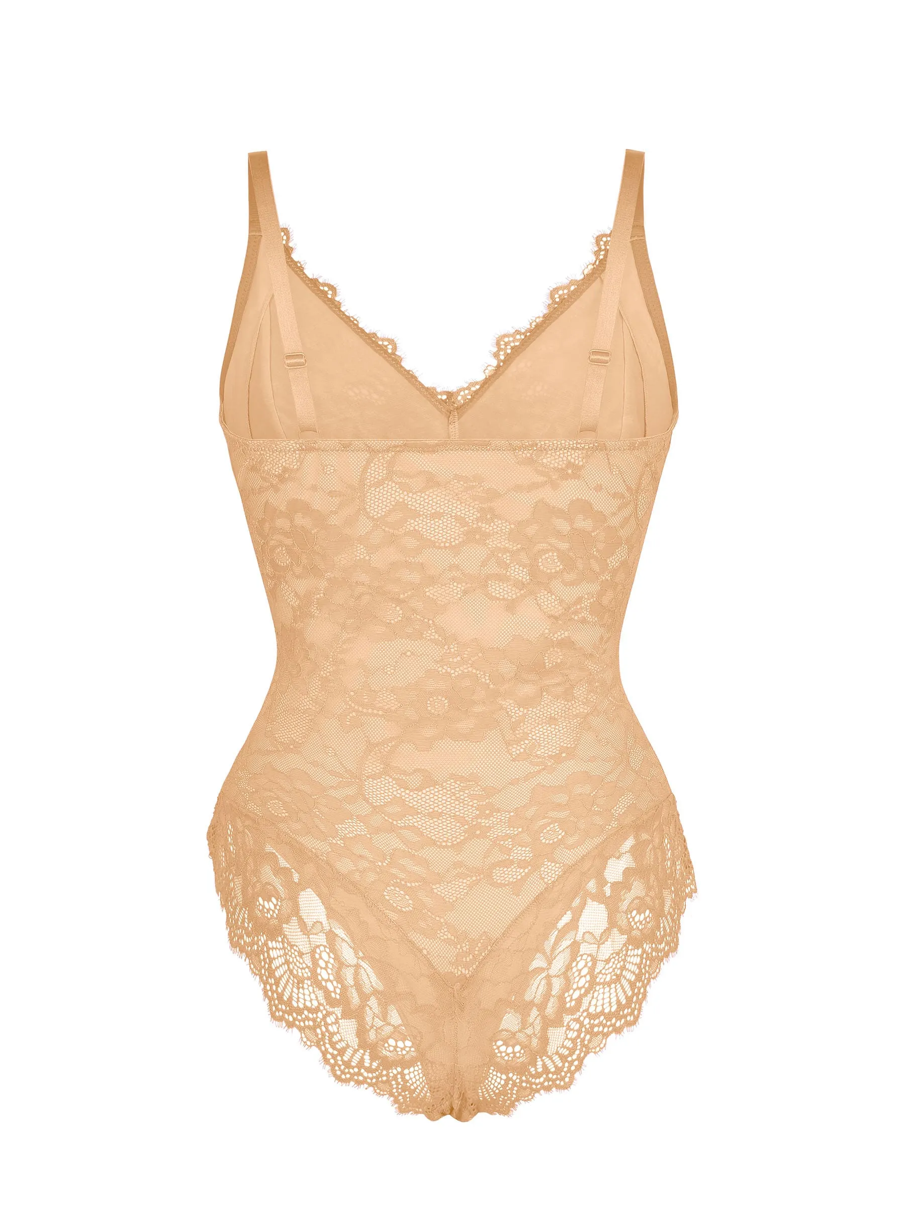 Lace V-Neck Breathable Bodysuit - Image 66