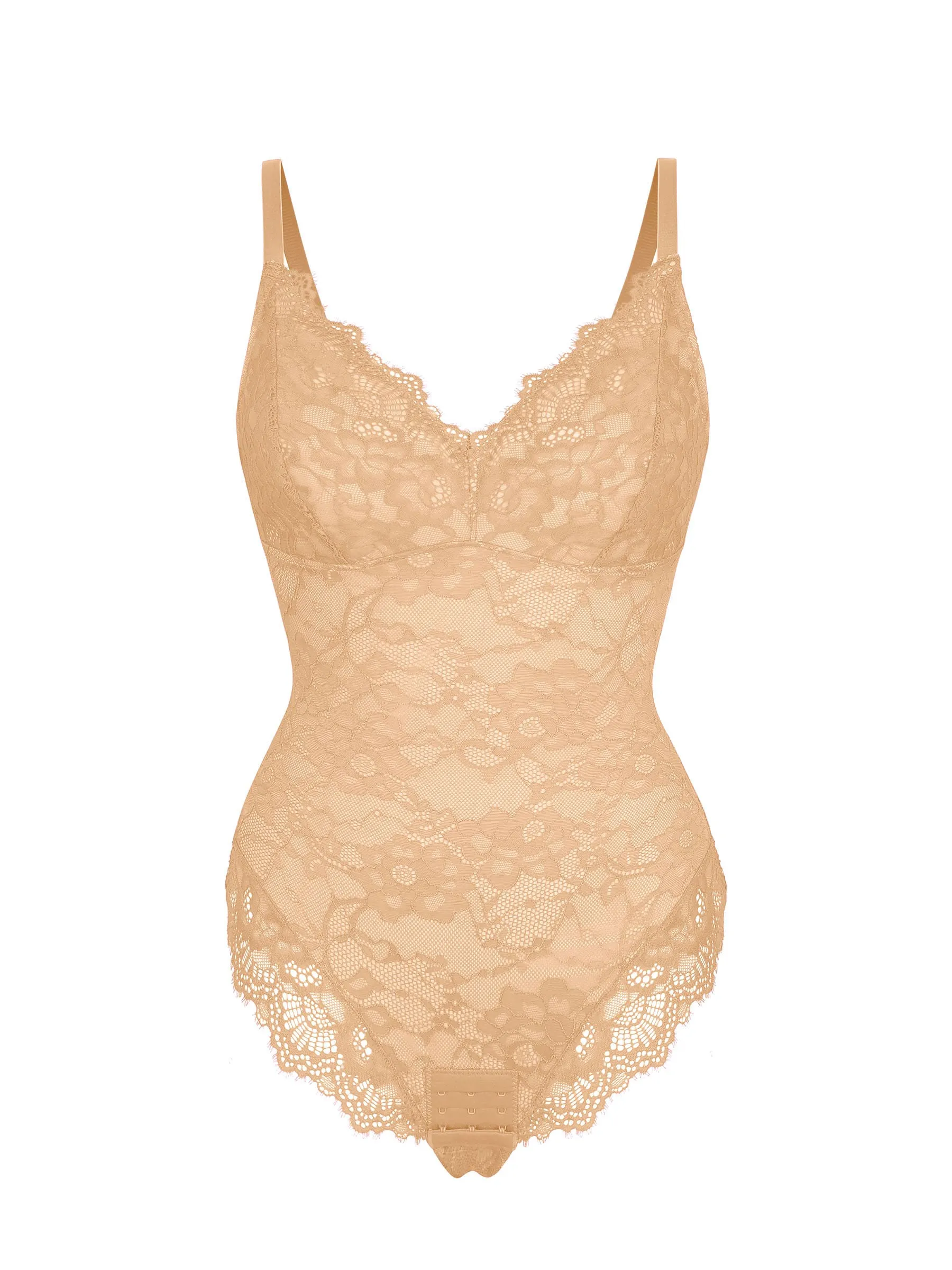 Lace Sculpt V-Neck Bodysuit - Image 57