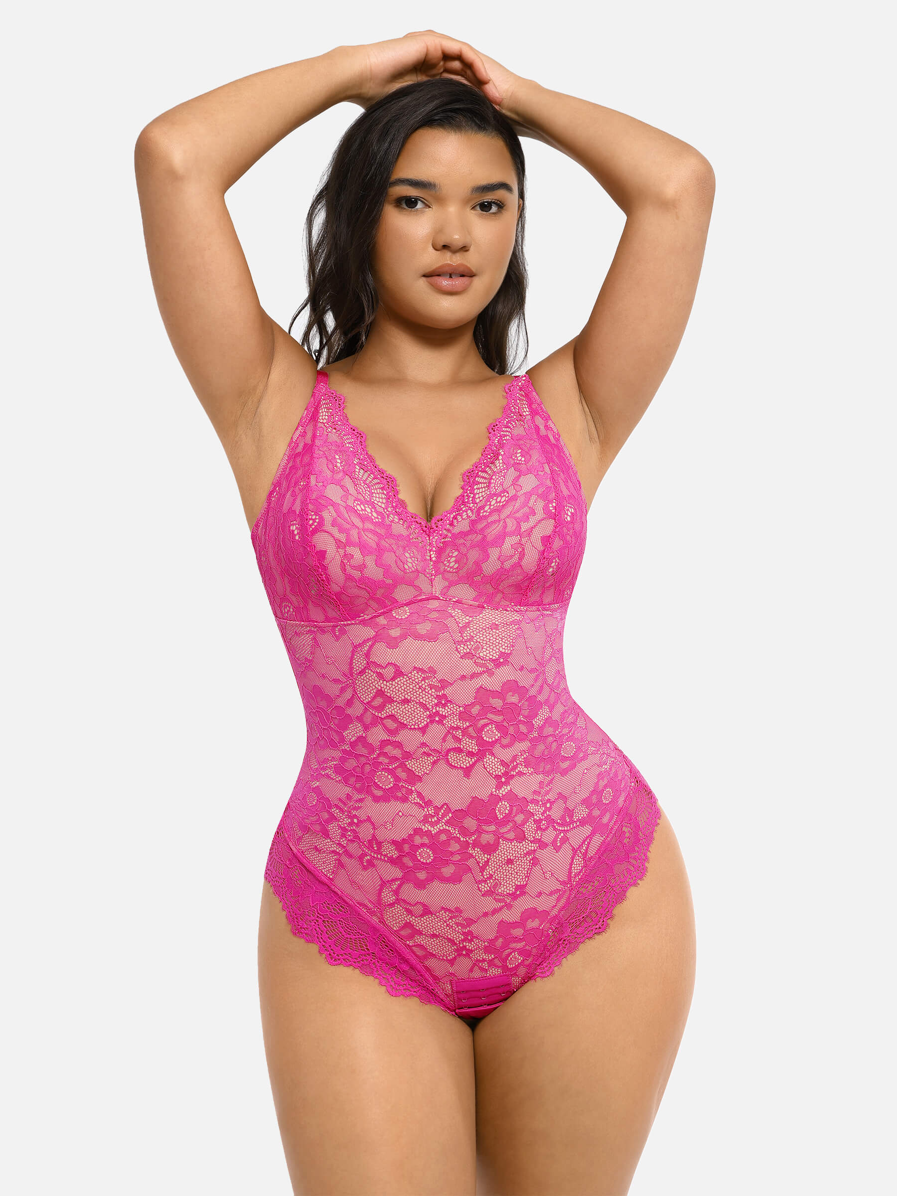 Lace Sculpt V-Neck Bodysuit - Image 62