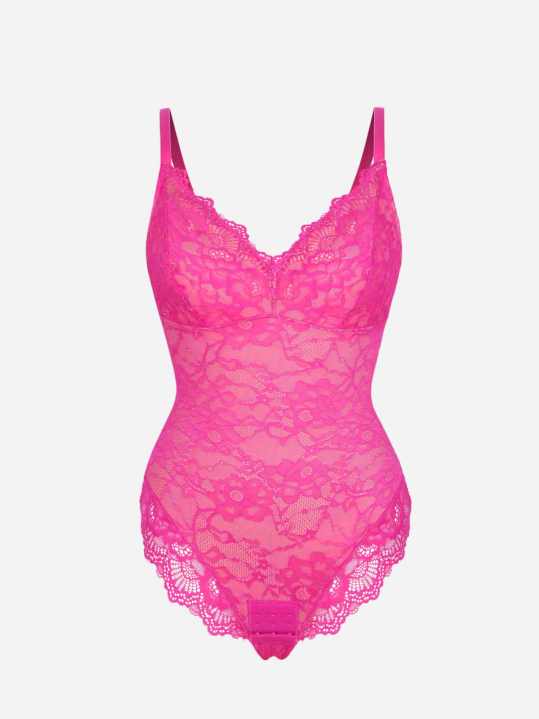 Lace Sculpt V-Neck Bodysuit - Image 64