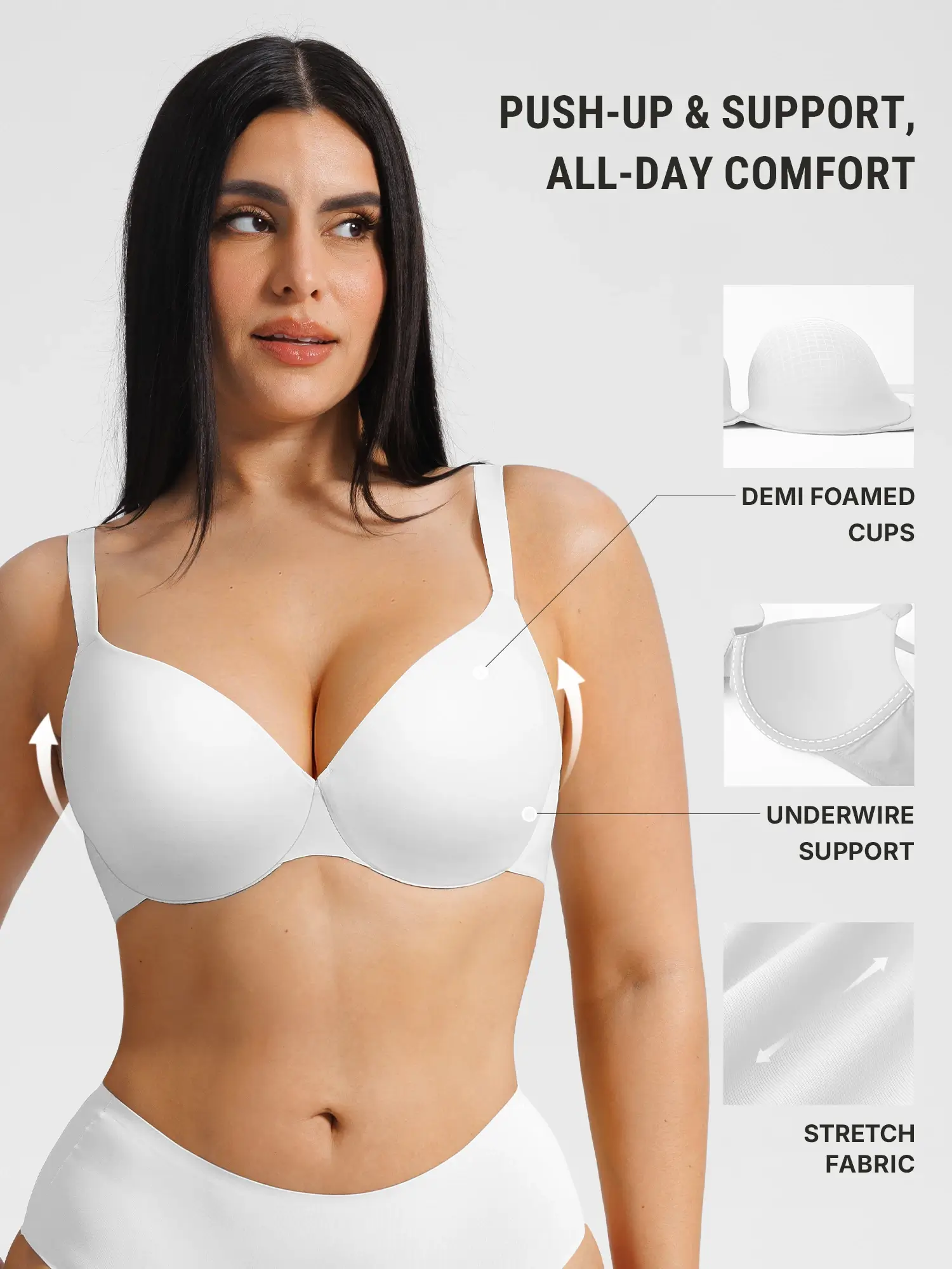 Push Up Lightly Lined Demi Bra - Image 21