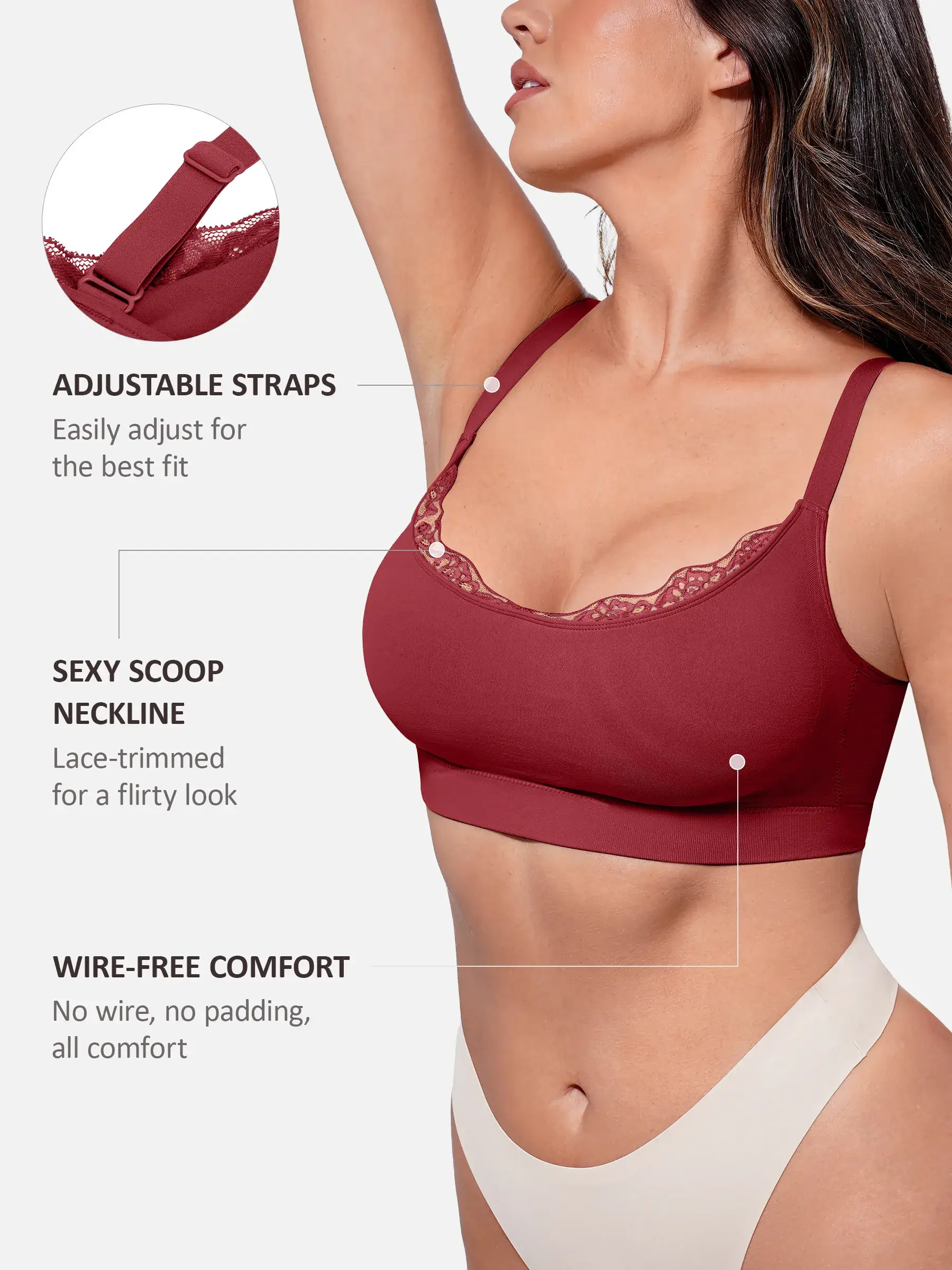 Seamless Lace Wireless Everyday Bra - Image 30