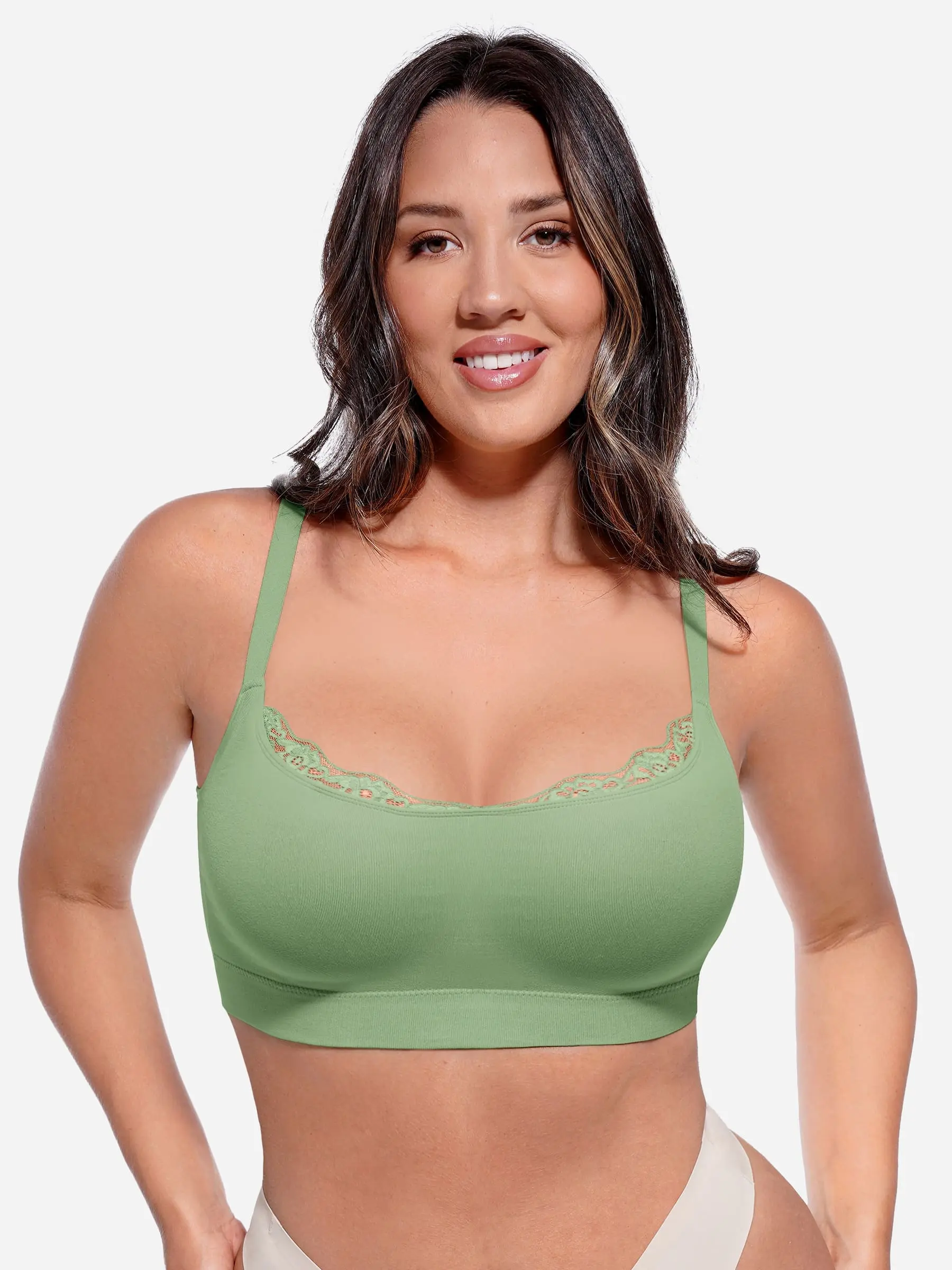 Seamless Lace Wireless Everyday Bra - Image 36