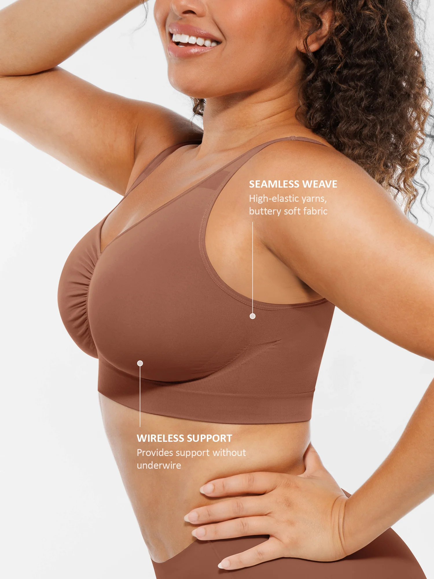 No Underwire Wide Straps Everyday Bra - Image 8