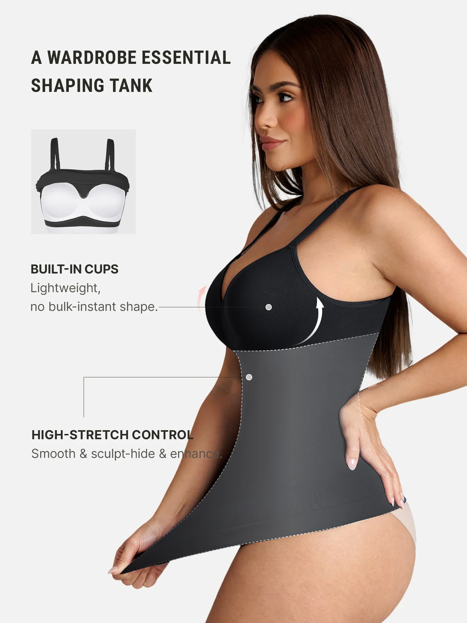 Seamless Built-In Bra Cami Top [BOGO] - Image 3