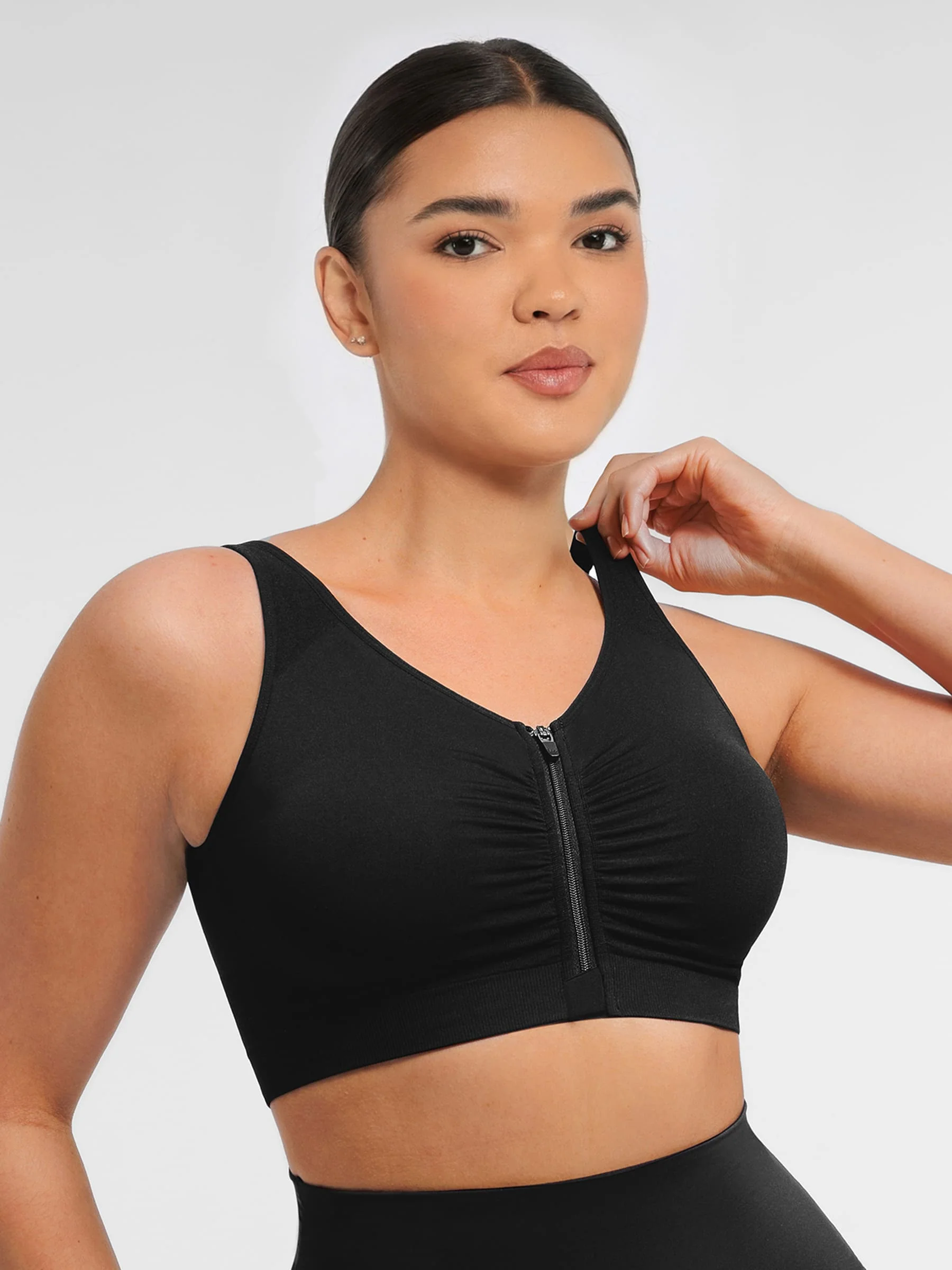 Seamless Front-Opening Zipper Bra - Image 6