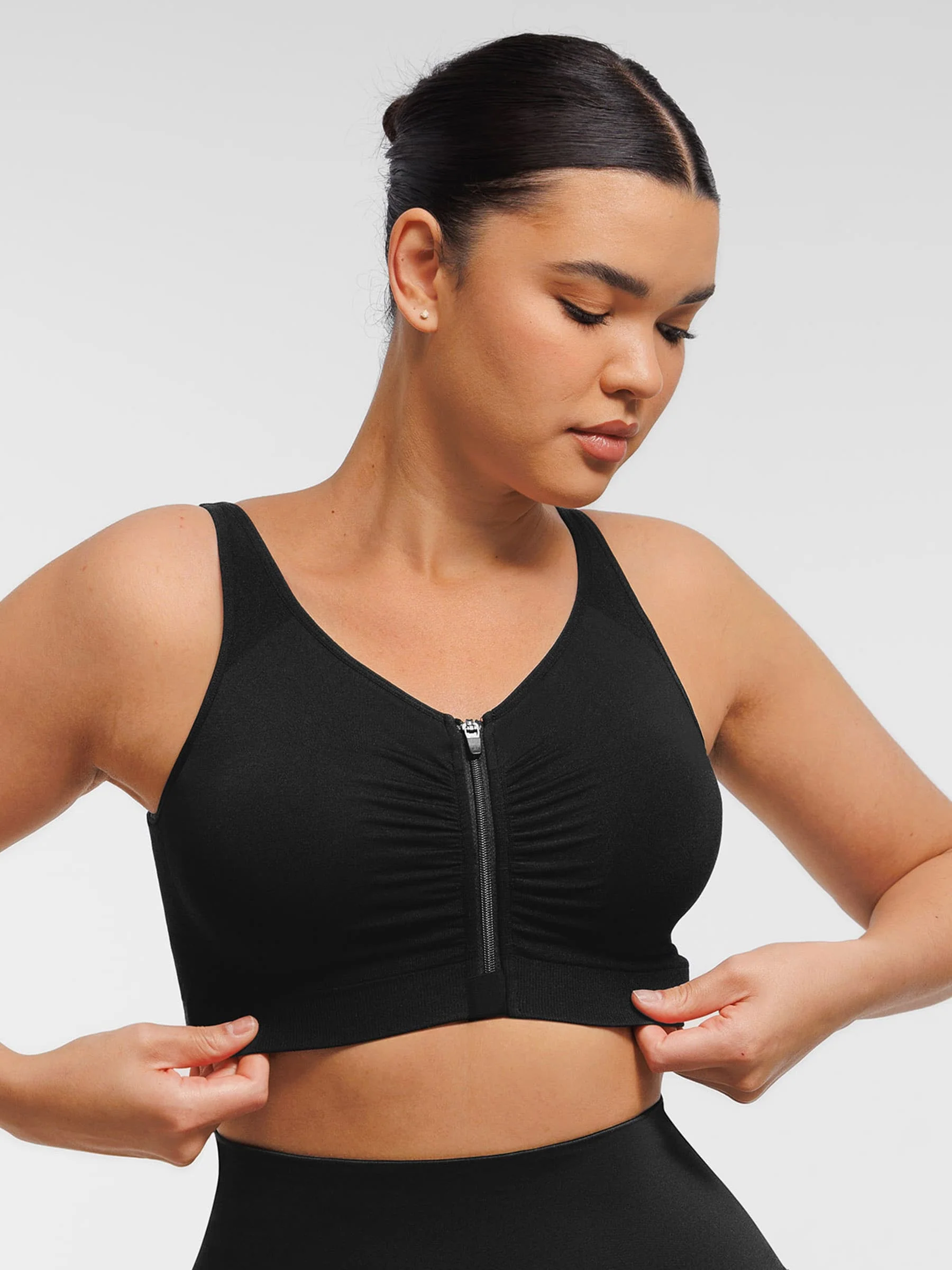 Seamless Front-Opening Zipper Bra - Image 7
