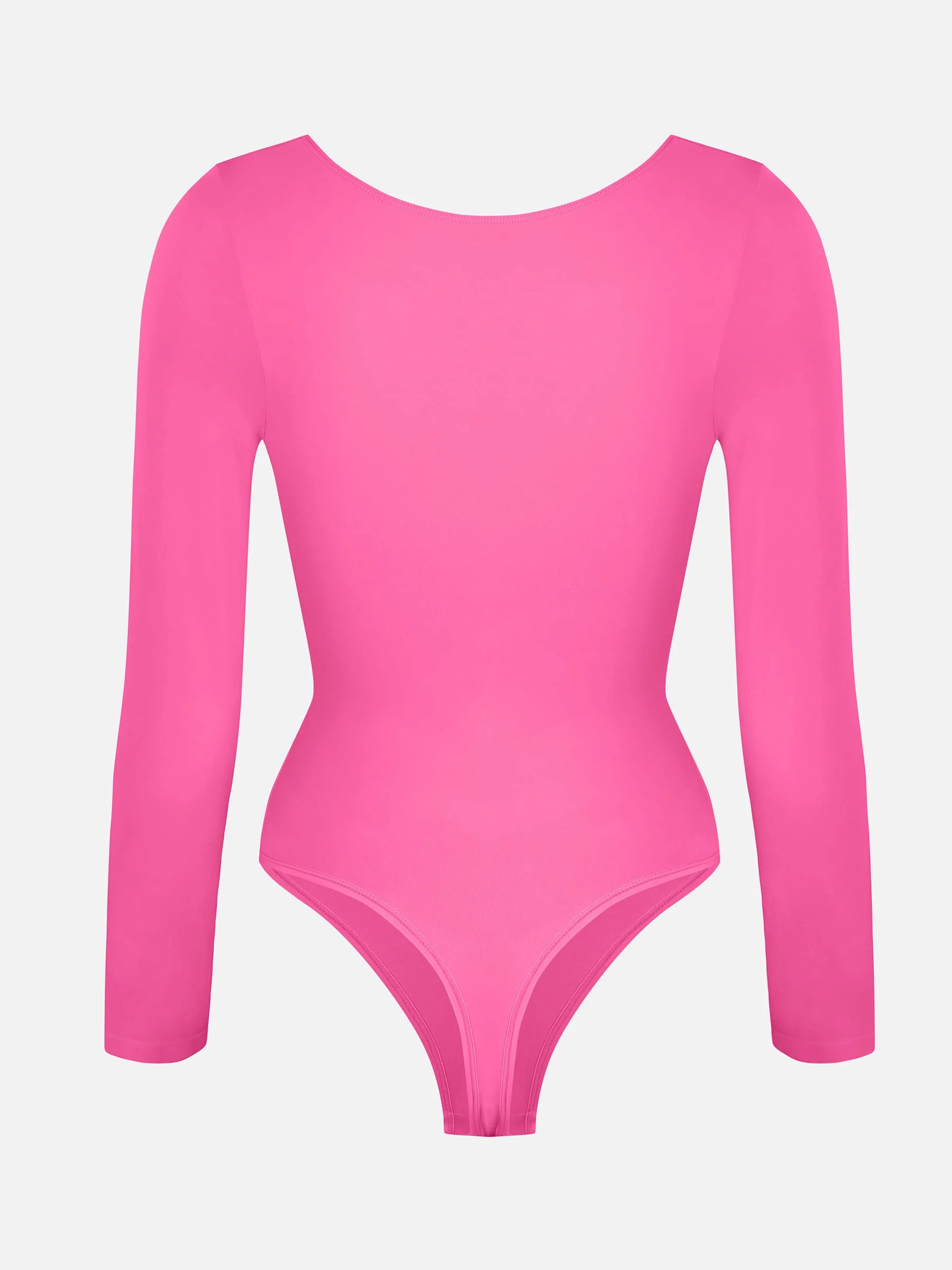 Seamless Long Sleeve Tummy Control Classic Bodysuit - Image 54