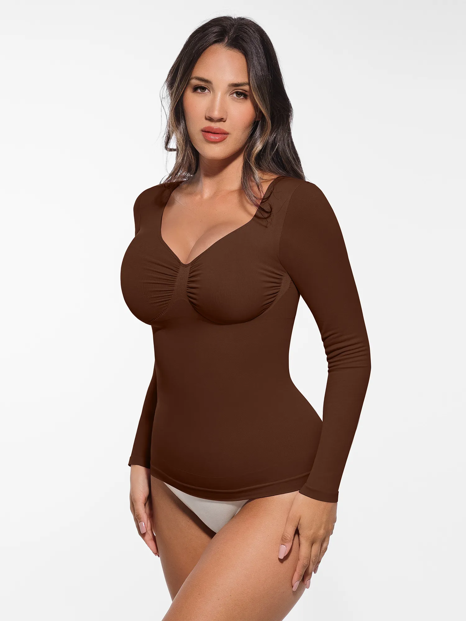 Seamless Long-Sleeve Everyday Shaper Top - Image 10