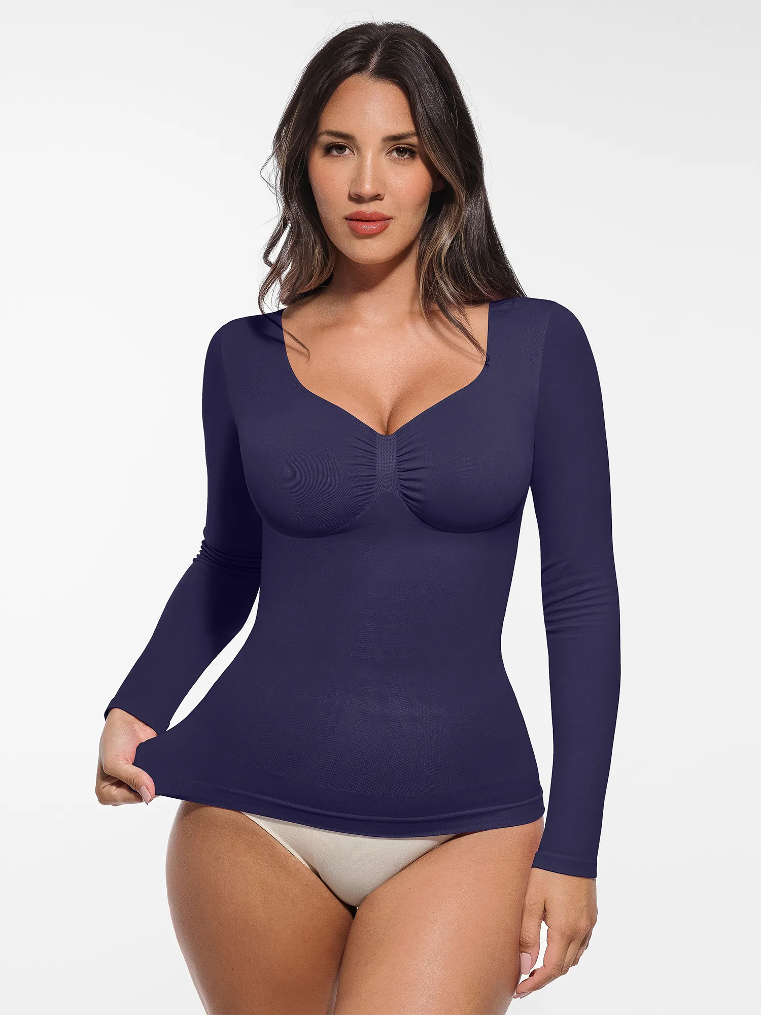 Seamless Long-Sleeve Everyday Shaper Top - Image 17