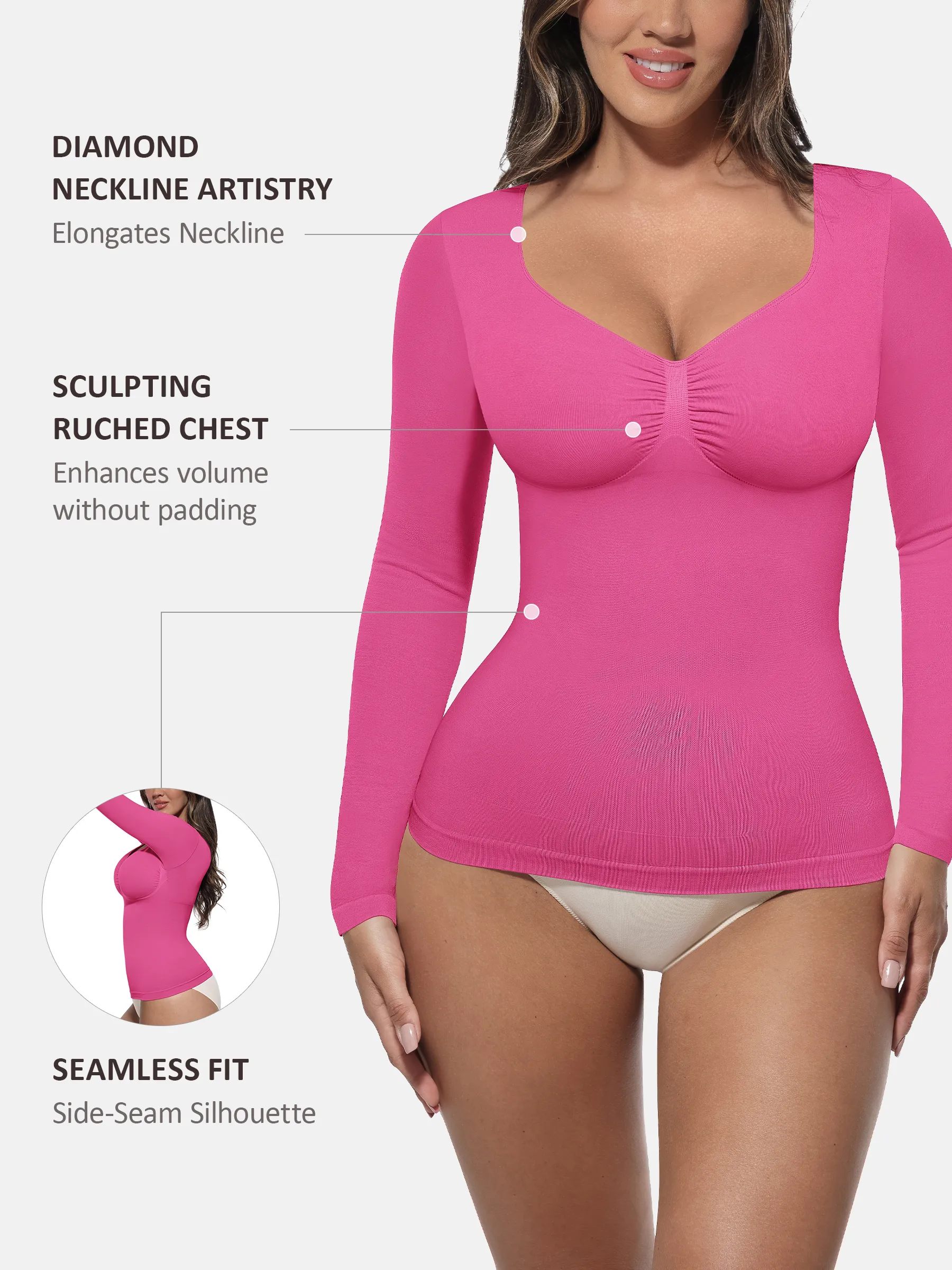 Seamless Long-Sleeve Everyday Shaper Top - Image 22