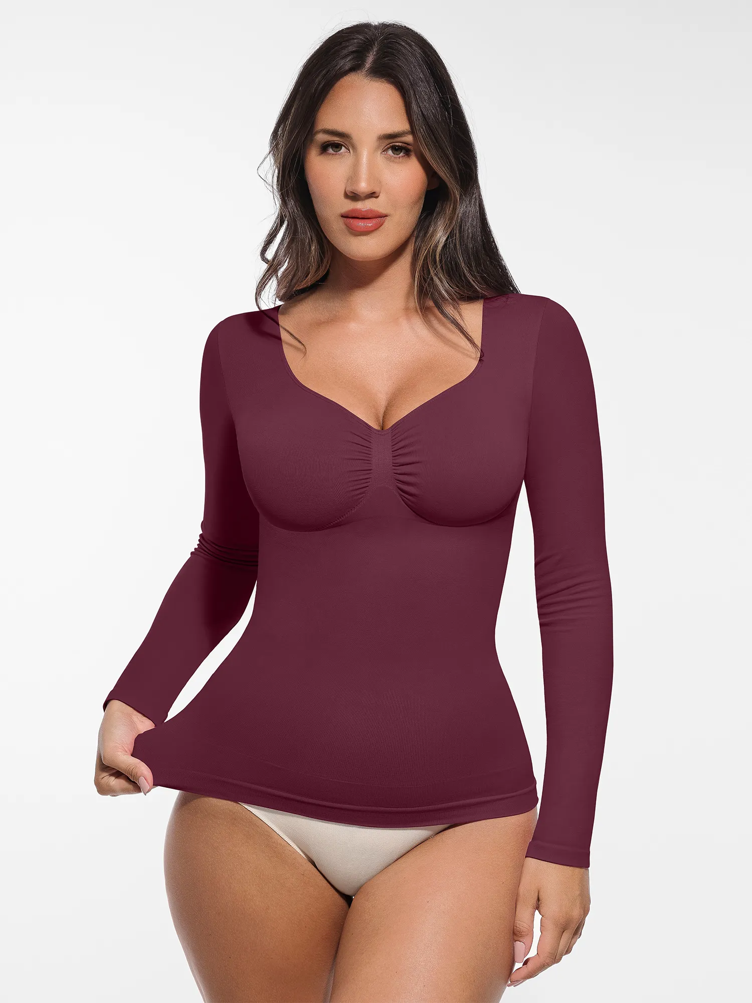 Seamless Long-Sleeve Everyday Shaper Top - Image 29