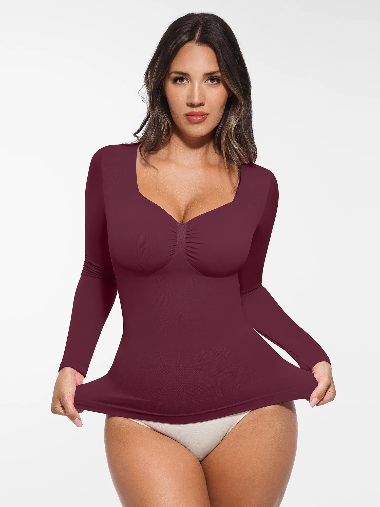 Seamless Long-Sleeve Everyday Shaper Top - Image 34