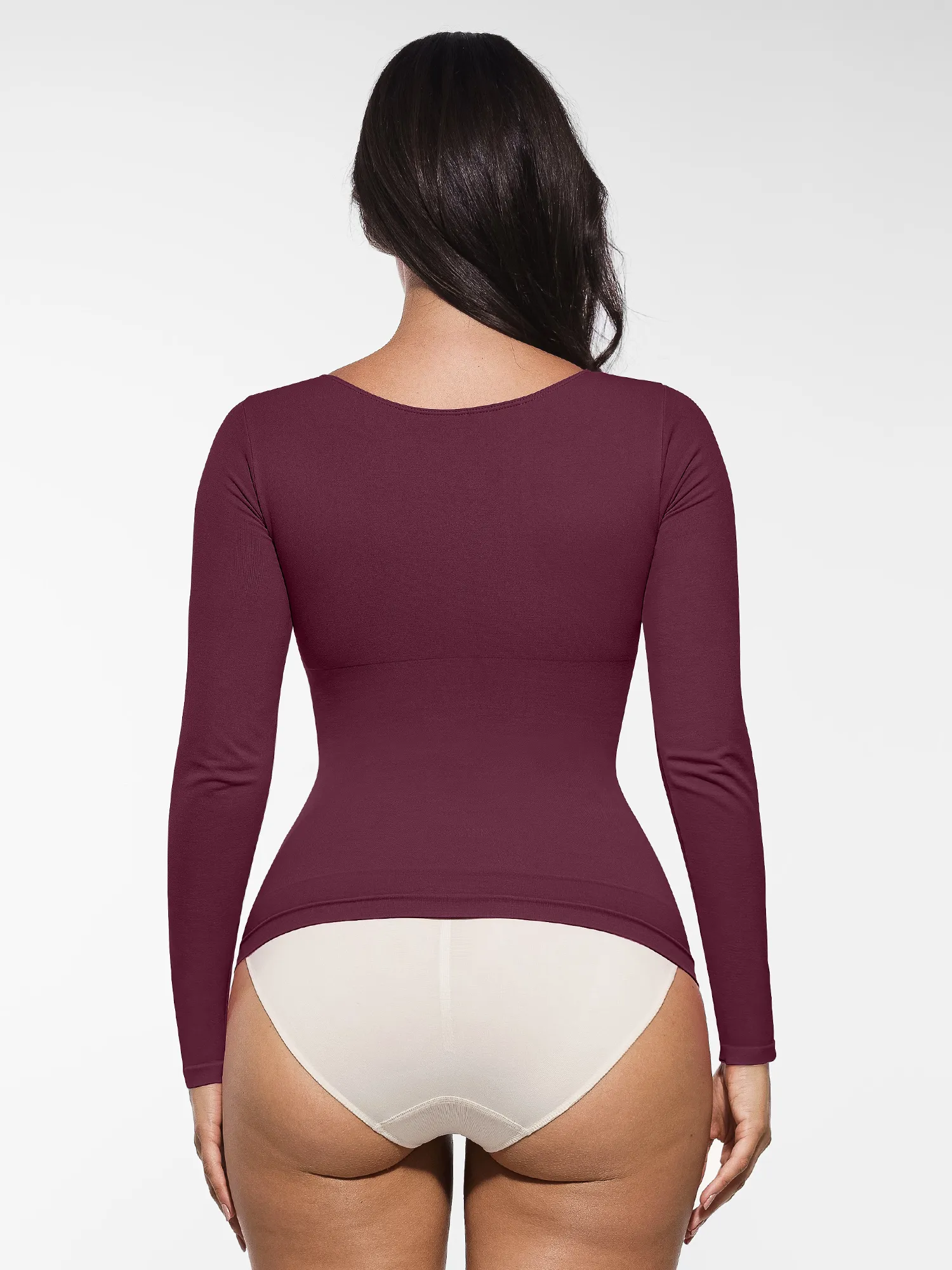 Seamless Long-Sleeve Everyday Shaper Top - Image 36