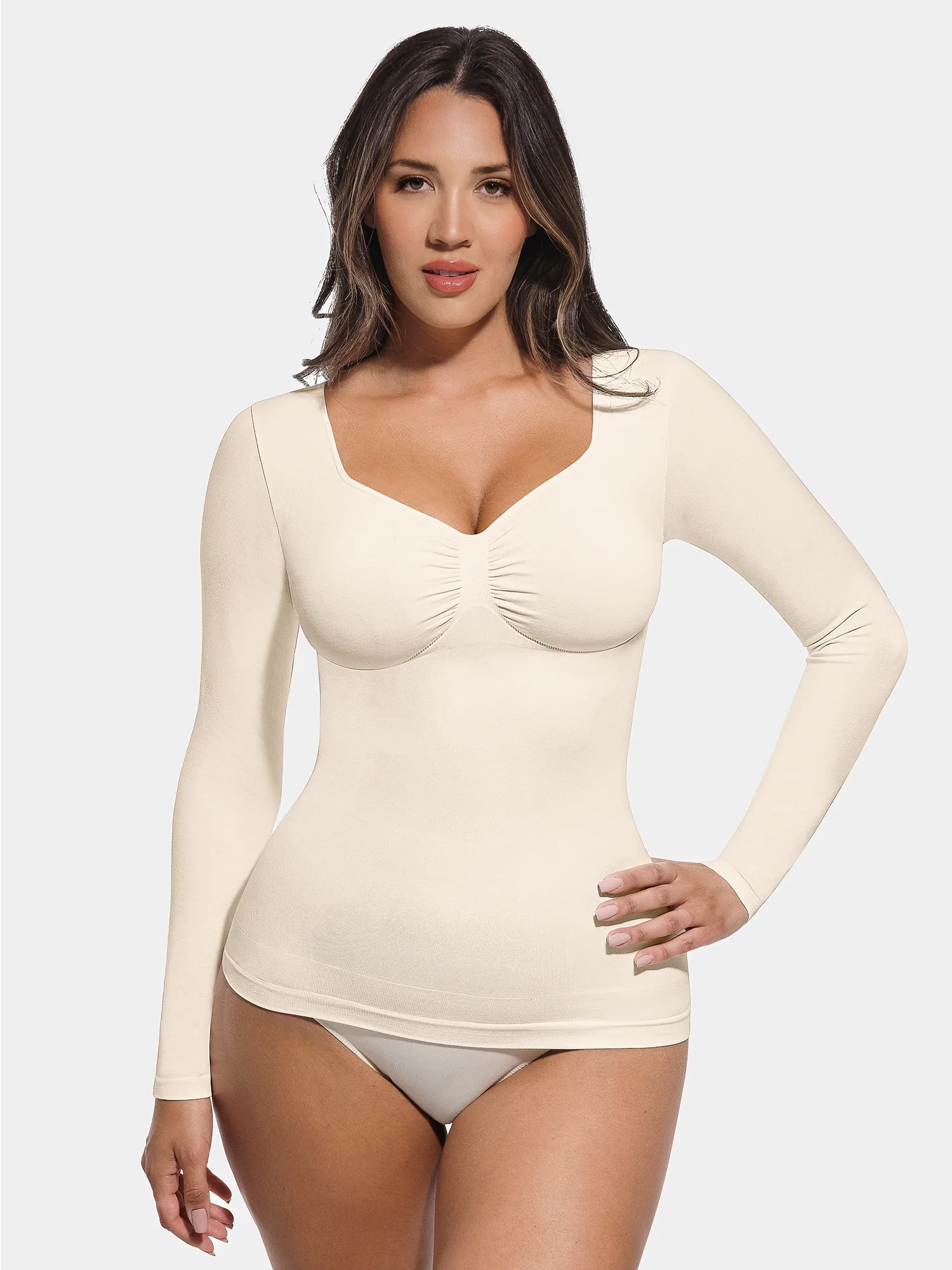 Seamless Long-Sleeve Everyday Shaper Top - Image 38