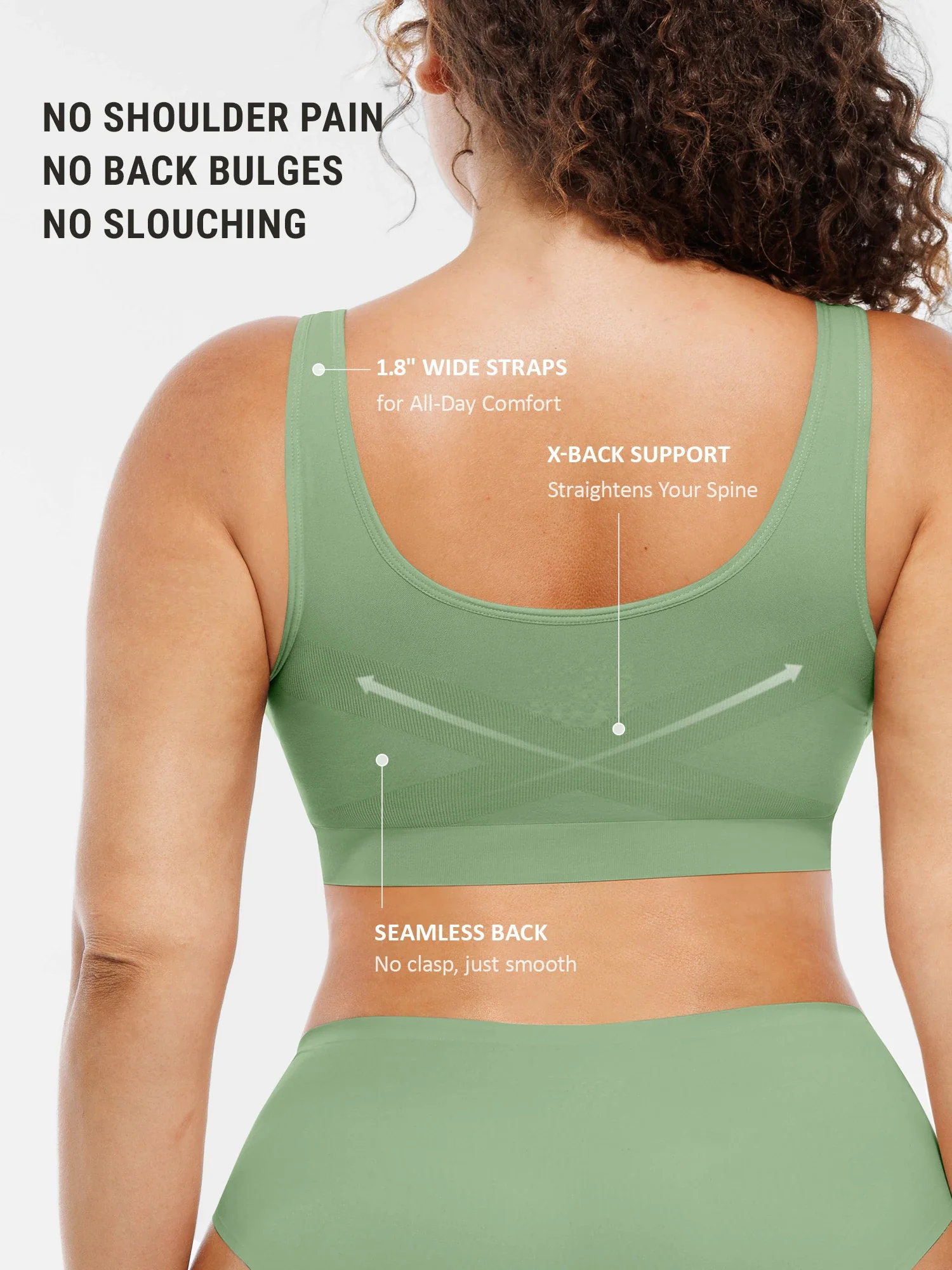 Seamless No Underwire Full Coverage Bra - Image 35
