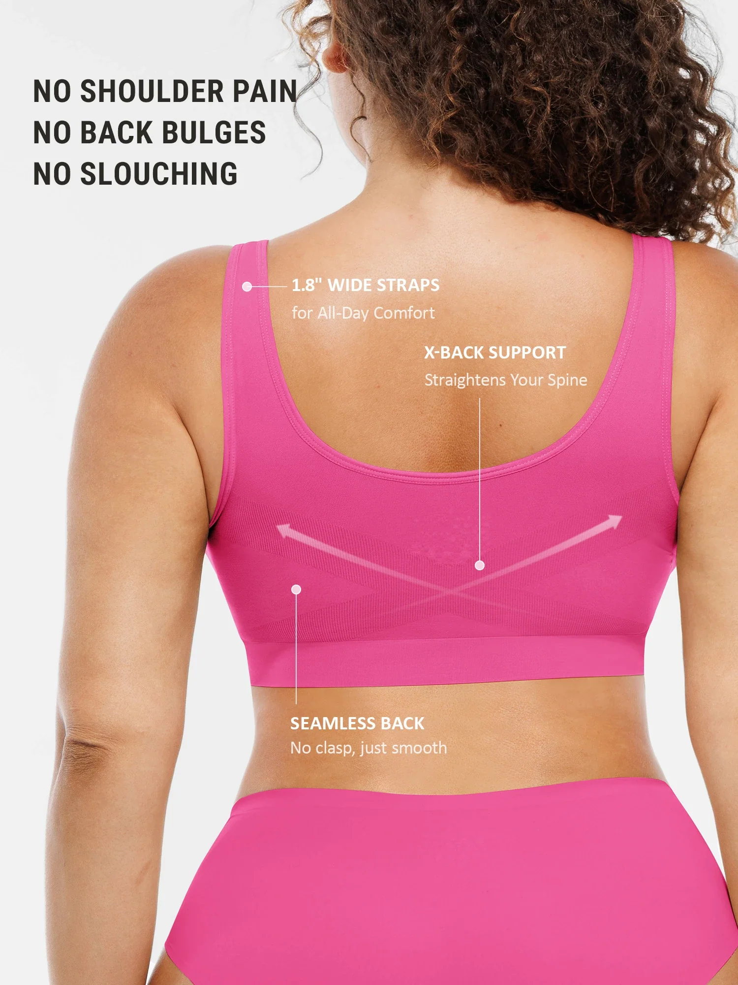 Seamless No Underwire Full Coverage Bra - Image 42