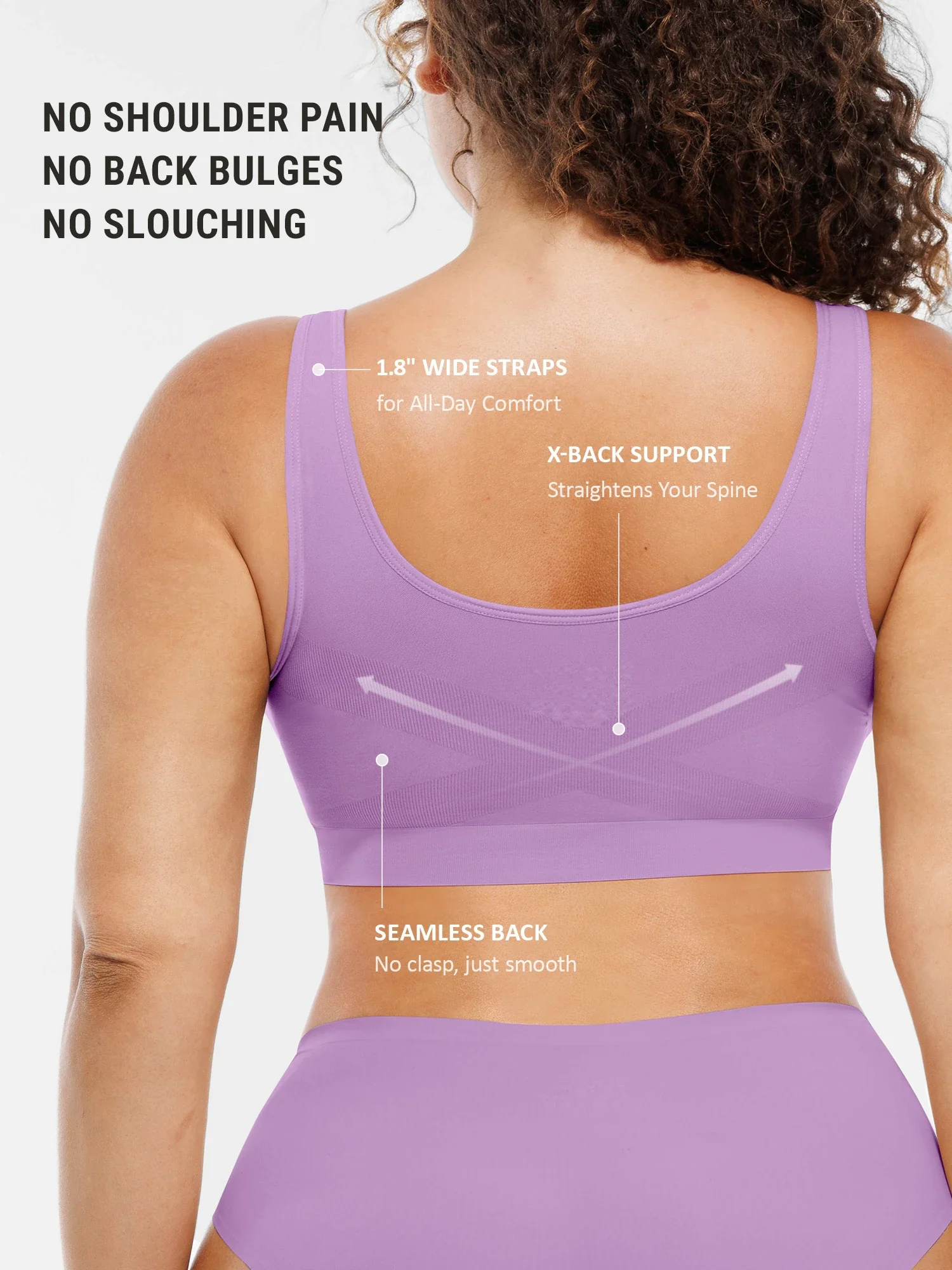 Seamless No Underwire Full Coverage Bra - Image 48